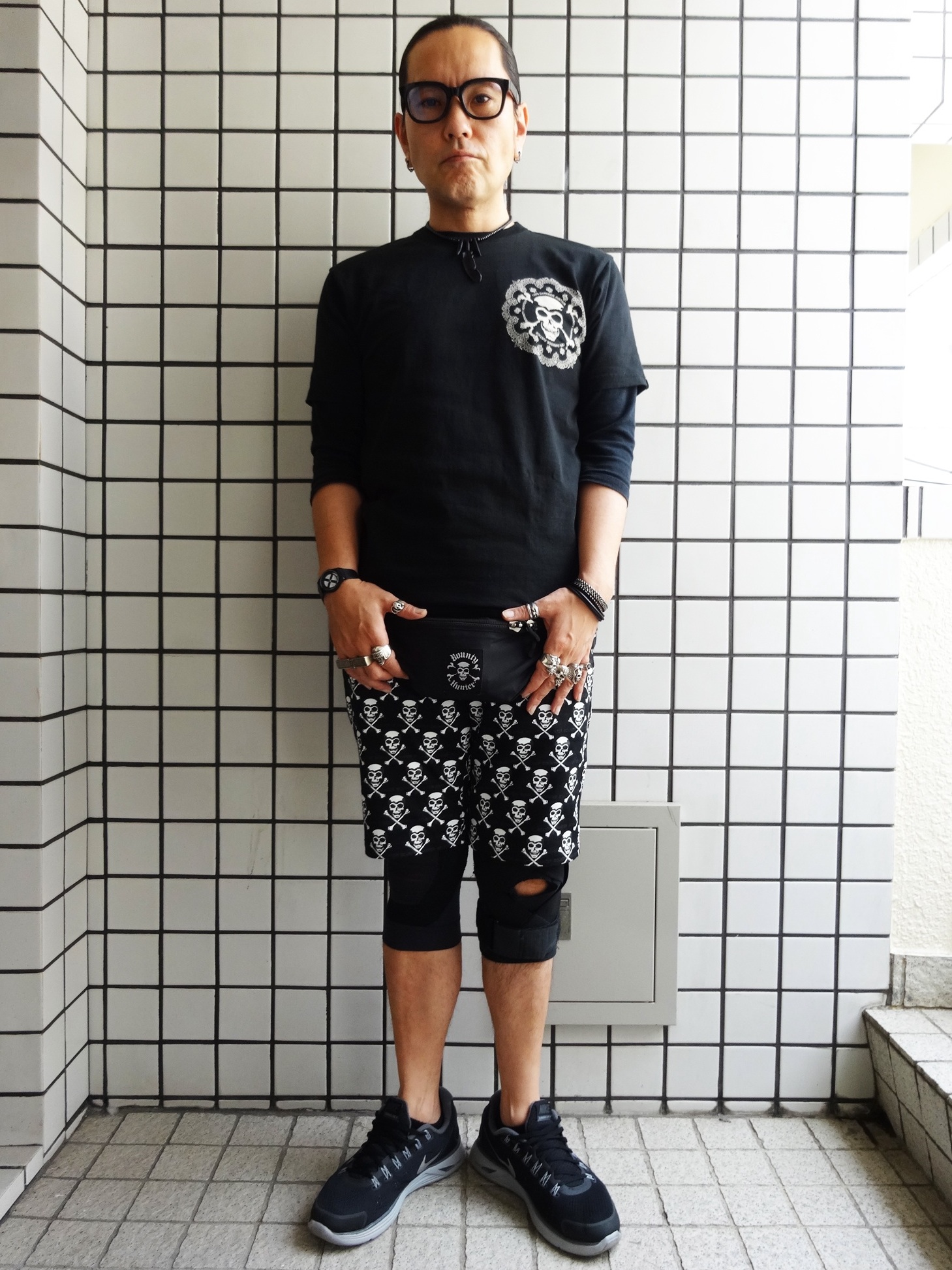 Bounty Hunter レオパードショーツ BOUNTY HUNTER(バウンティーハンター) leopard shorts