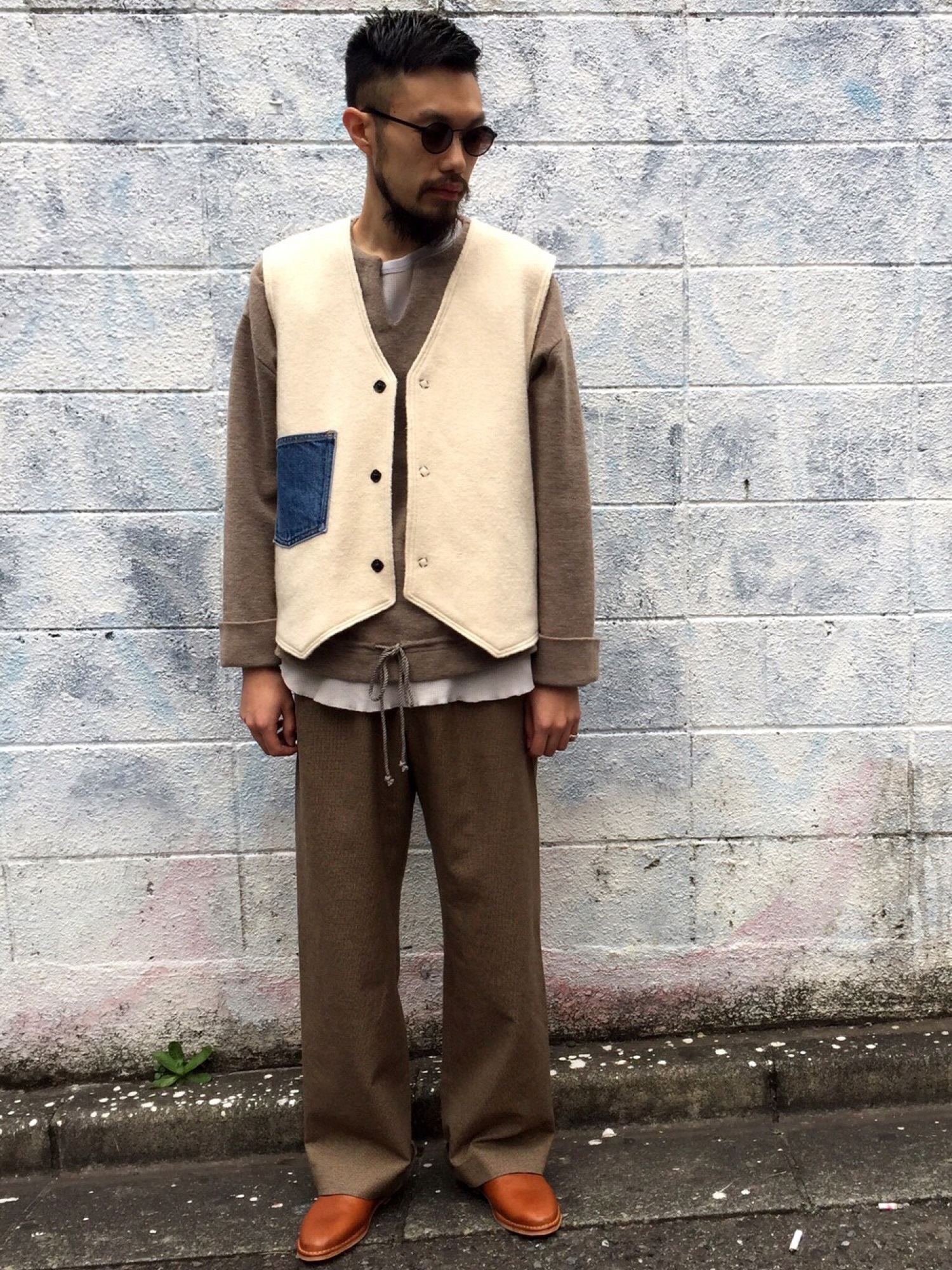 SUNSEAサンシー　16aw　リバーシブルベスト SUNSEAサンシー 16aw リバーシブルベスト