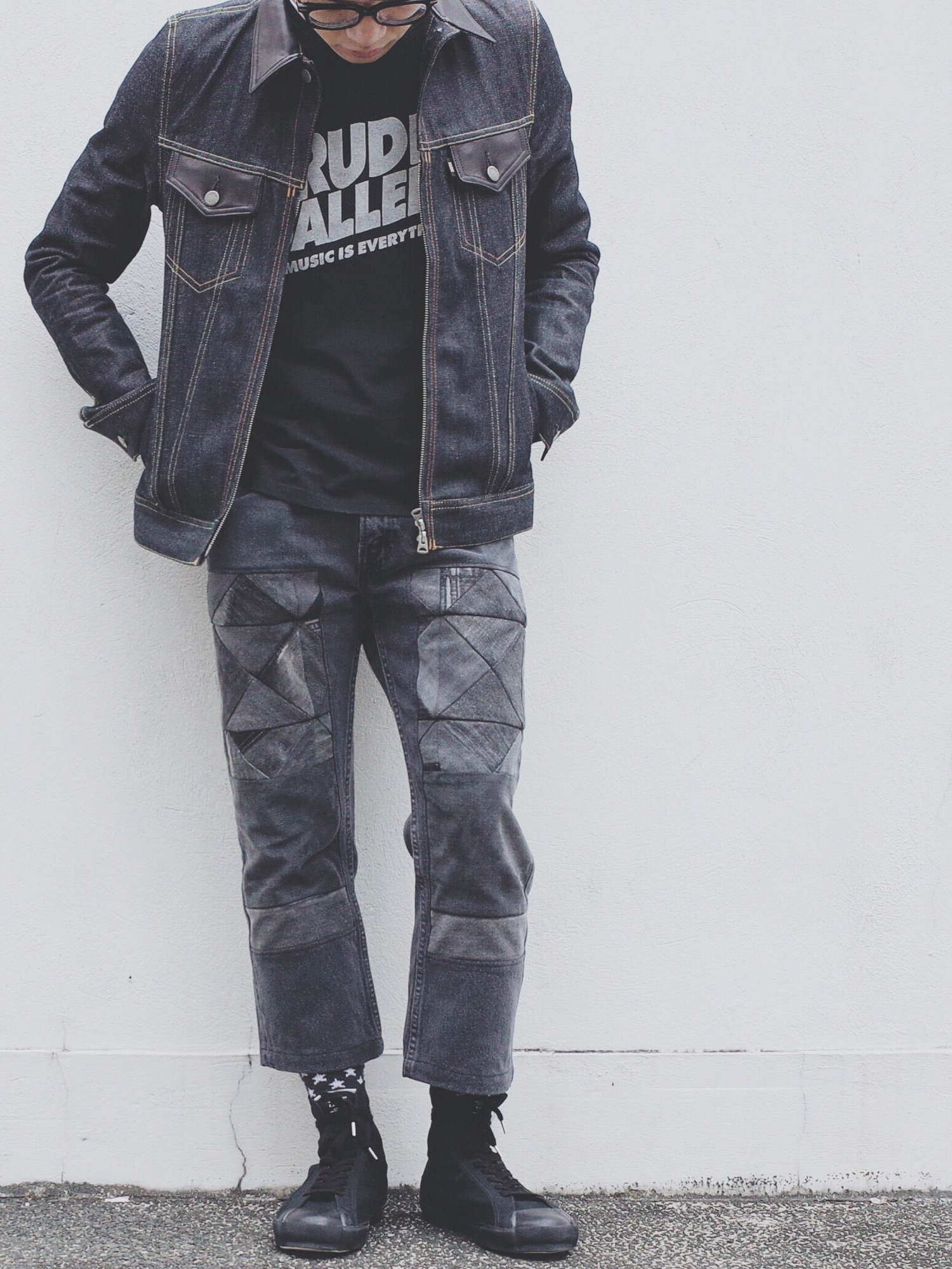 ルードギャラリー　ブラックレべル　デニムジャケット ルードギャラリーブラックレベル ジージャン 秋冬 デニムジャケットを