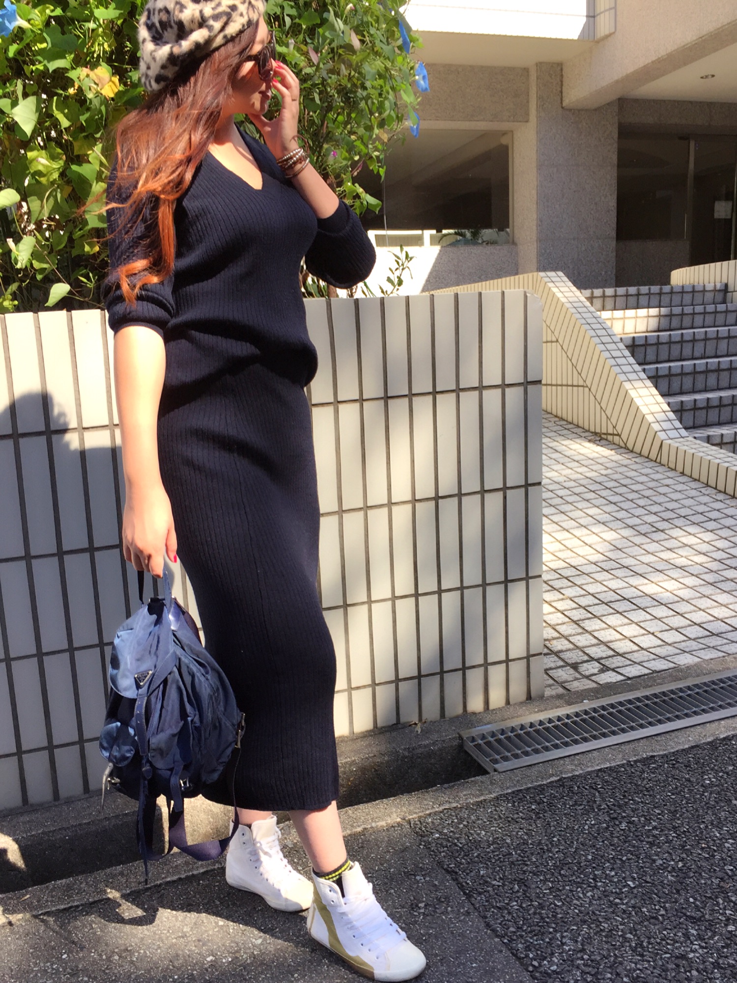 PRADA（プラダ）の「Prada Large Nylon Flap-Top Backpack, Blue