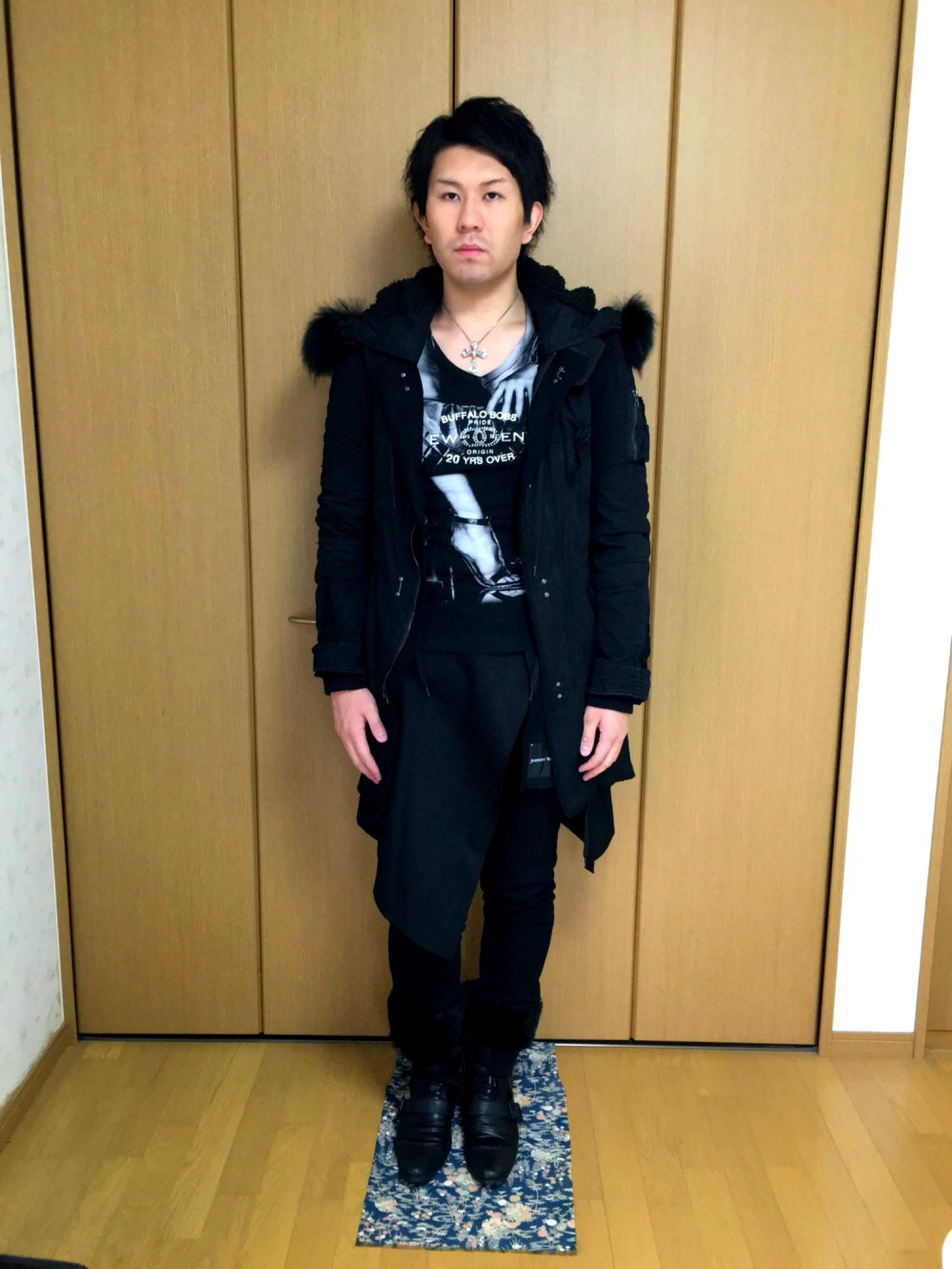 Buffalo Bobsのモッズコート（ブラック系）を使った人気ファッション