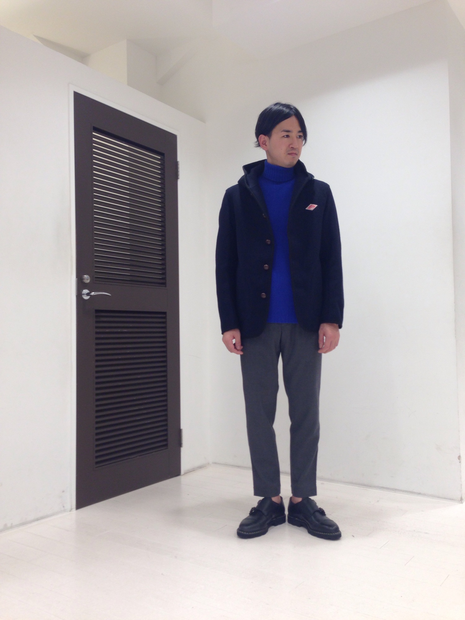 DANTON ウールモッサシングルフードジャケット メンズ 希少サイズ