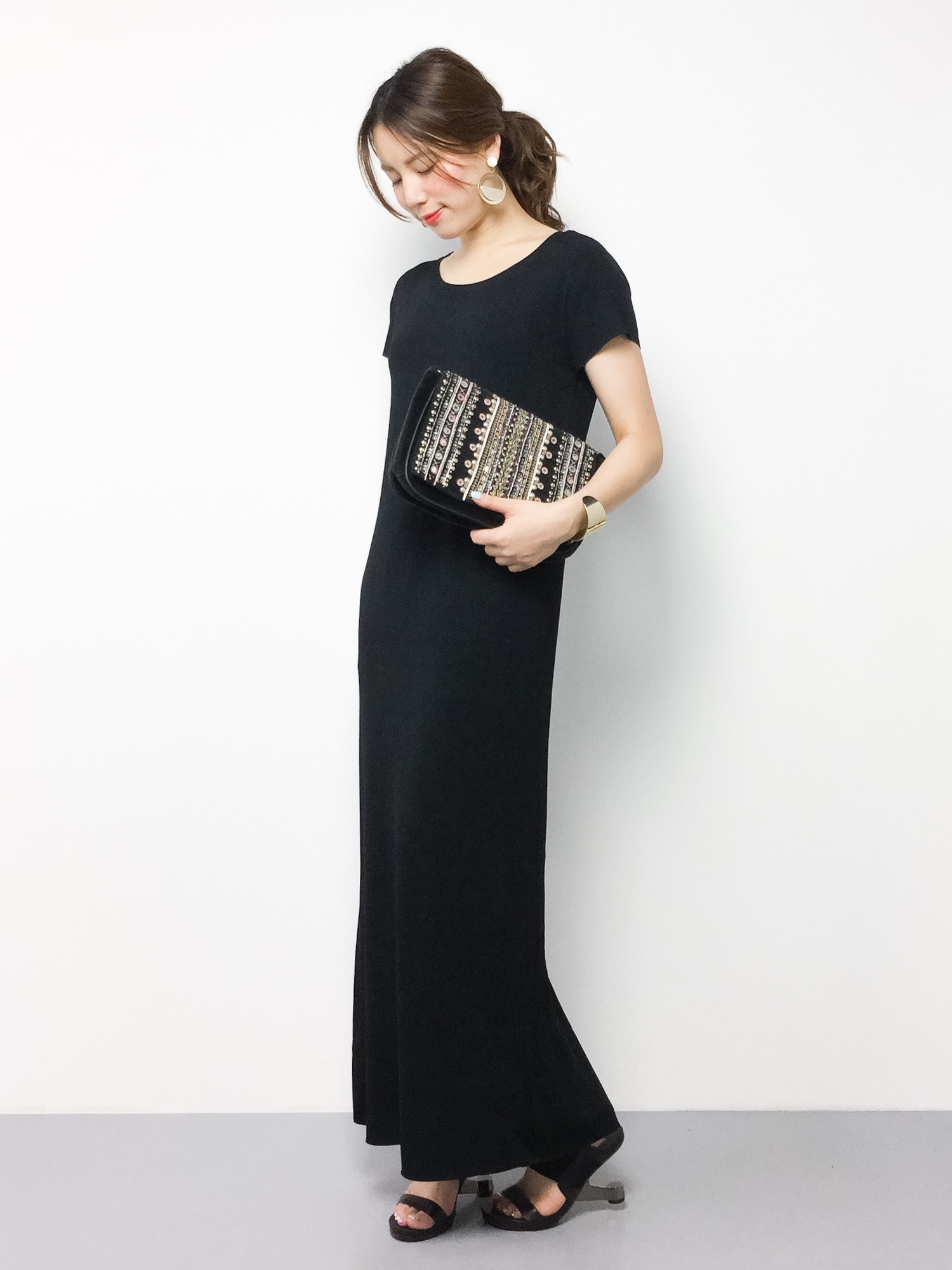Deuxieme Classe ノースリーブ マキシ丈 ワンピース 美品ドゥーズィエムクラス ロングワンピース マキシ丈