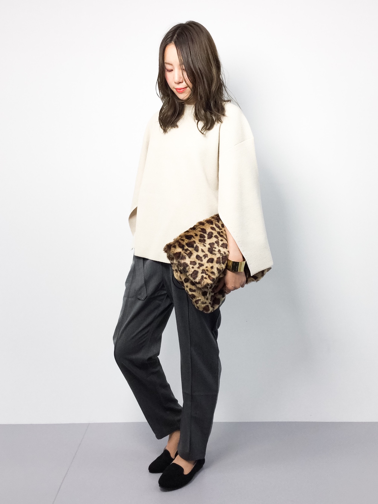 IENAイエナ*Smoothy Wool ケーププルオーバー ファインウールスキッパープルオーバー | スローブ イエナ(SLOBE IENA