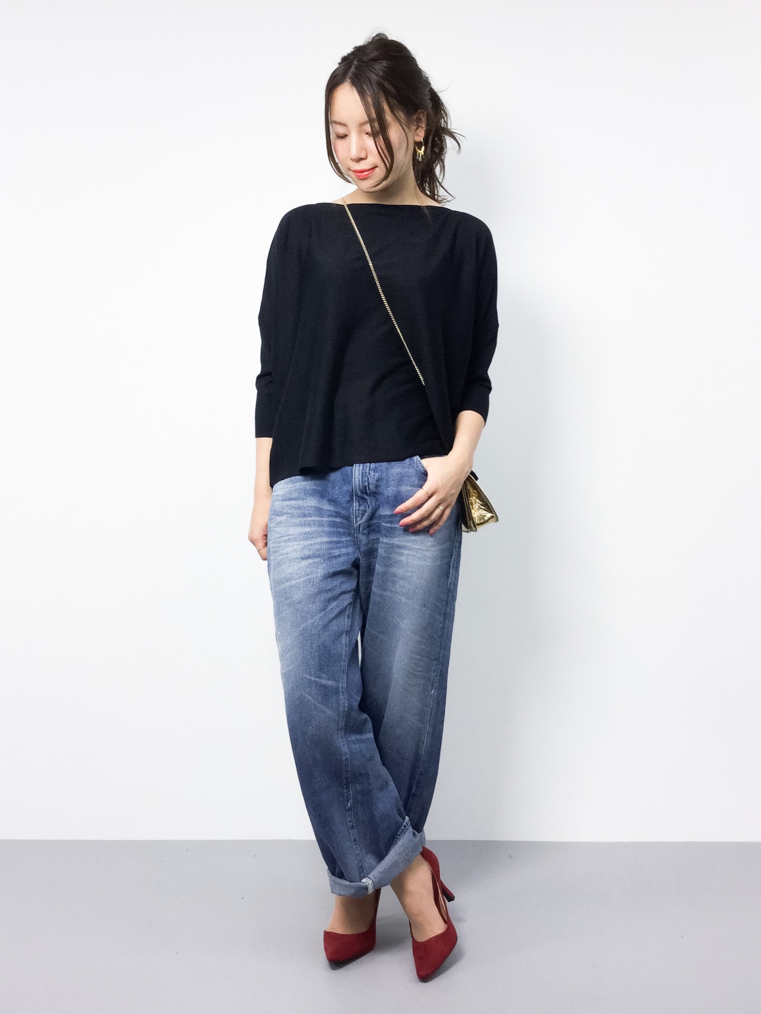 IENA（イエナ）の「シルクボートネックプルオーバー◇（ニット