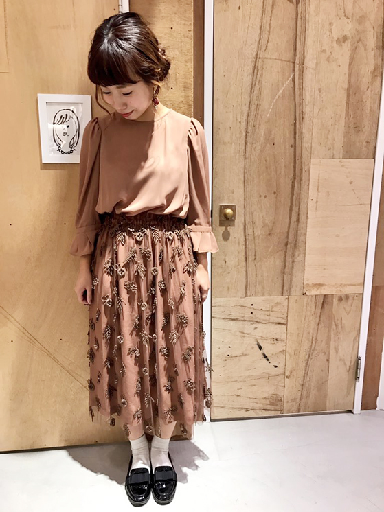 l'atelier du savon EverythingレースギャザーOP l'atelier du savon（アトリエドサボン）の「＊Everythingﾚｰｽ