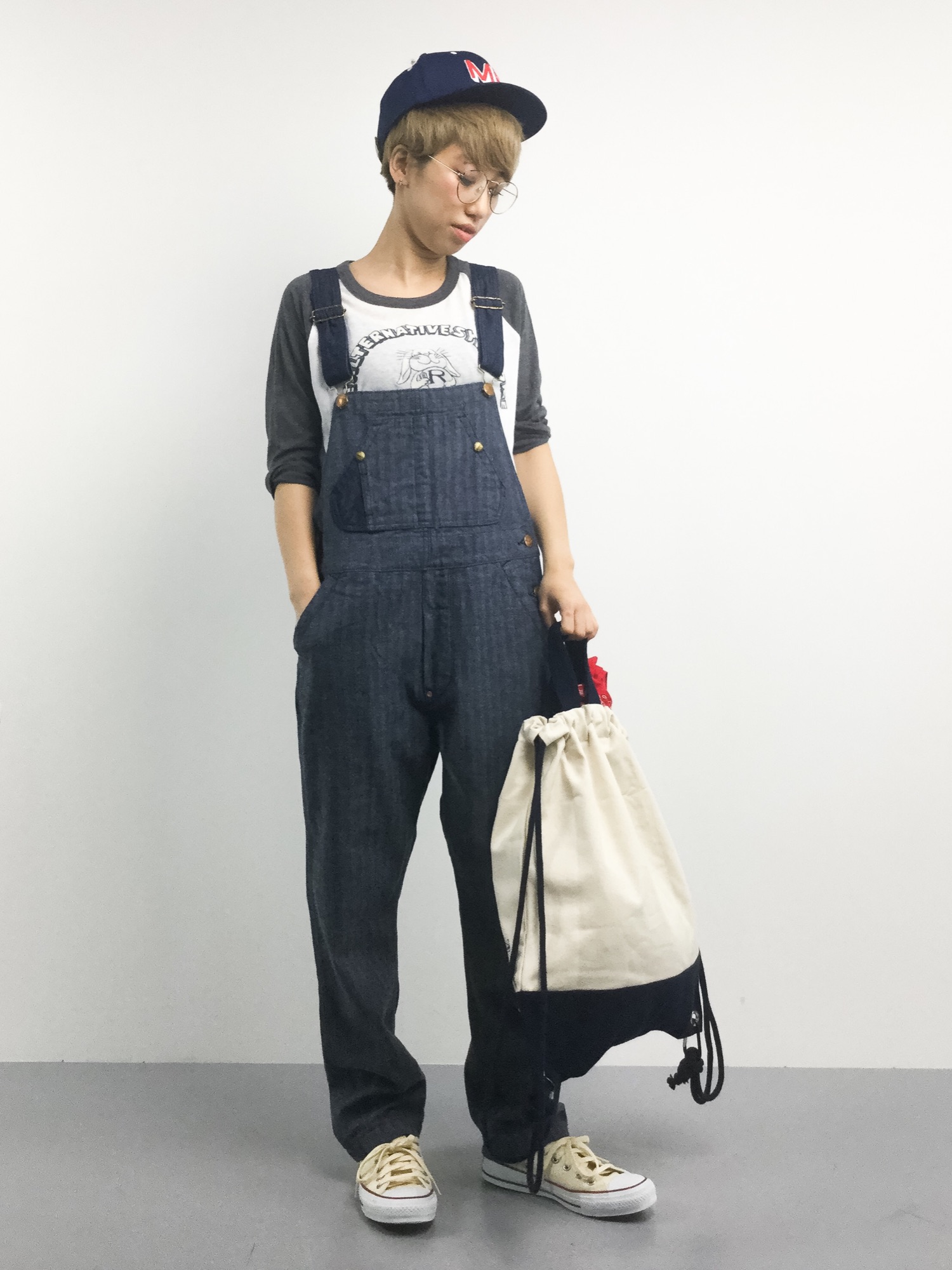 M0521 ラビットプリントT/CラグランTシャツ　RNA RNA（アールエヌエー）の「M0521 ラビットプリントT/CラグランT