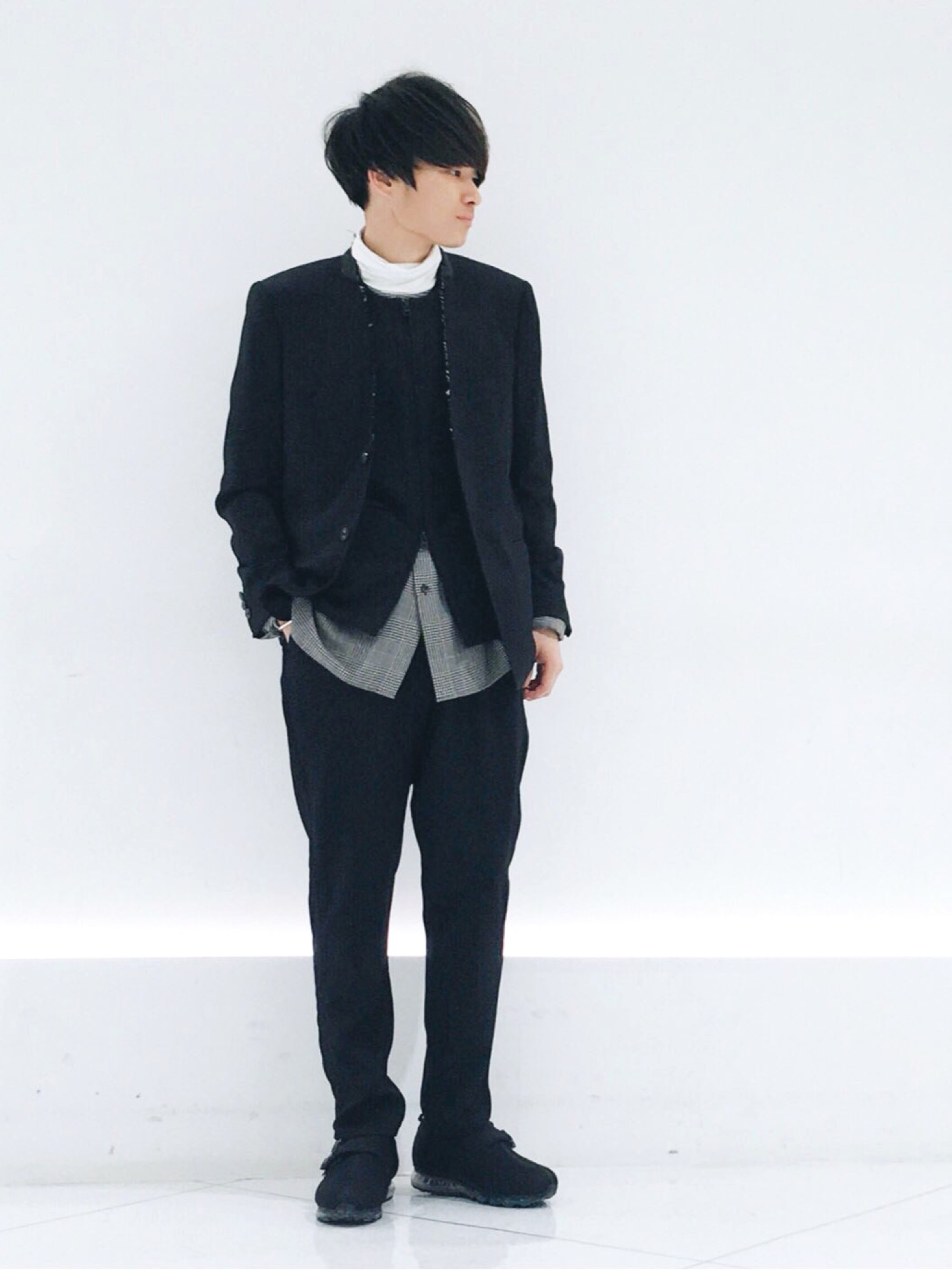 ジャケット・アウター Name. GABARDINE NOCOLLAR TAILORED JACKET Name.（ネーム）の「【Name.】GABARDINE NOCOLLAR TAILORED JACKET