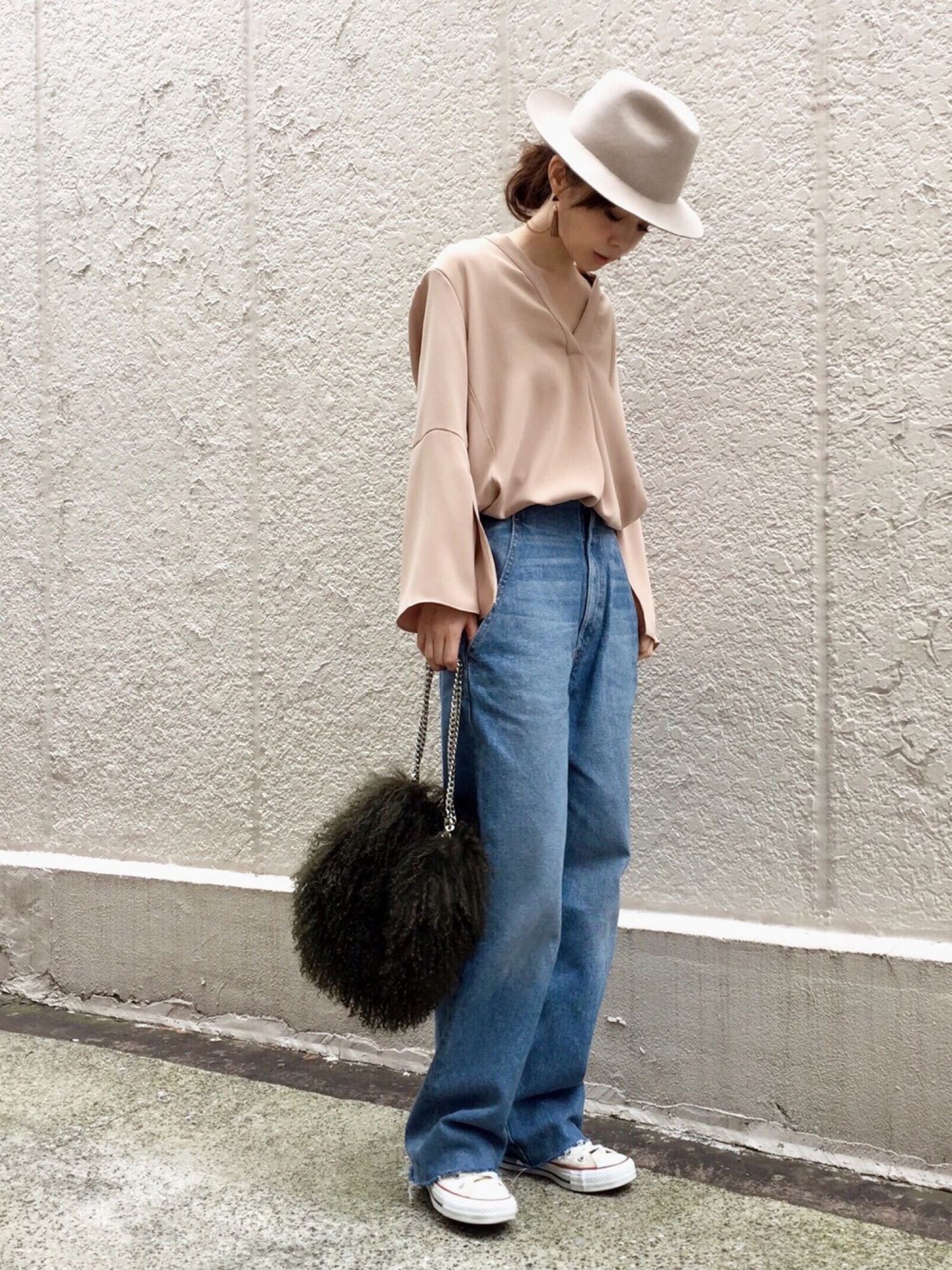 なつ 16AW 完売 ノーブル エステルサテン二重 ブラウス Noble（ノーブル）の「エステルサテン二重ブラウス◇（シャツ/ブラウス