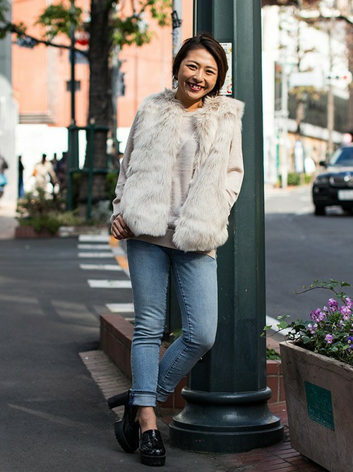 GAP（ギャップ）の「ファーベスト（その他アウター）」 - WEAR