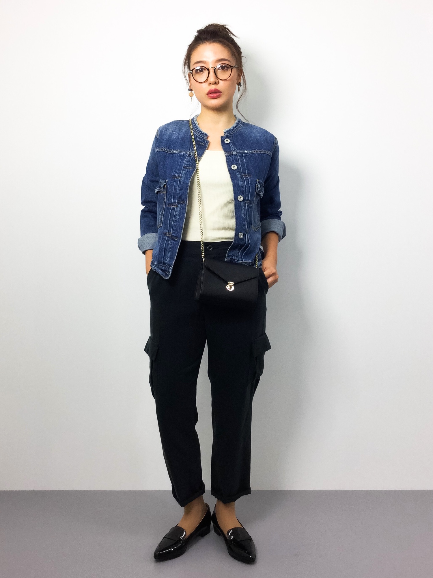 ⭐︎値下げ⭐︎SLOBE IENA ⭐︎ LE DENIM ノーカラーGジャン LE DENIM ノーカラーGジャン◇ | スローブ イエナ(SLOBE IENA