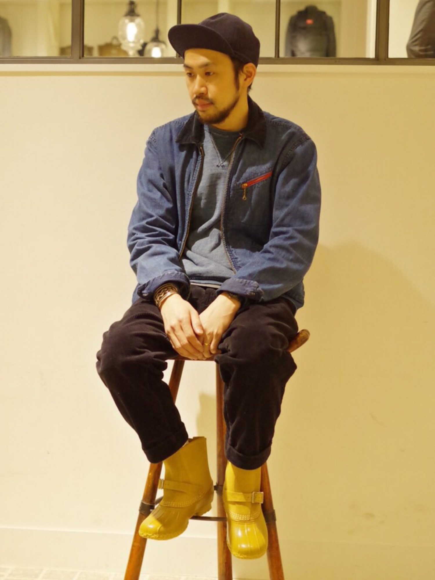 L.L.Bean 分ら × BEAMS 別注 ラウンジャーブーツ ブラック
