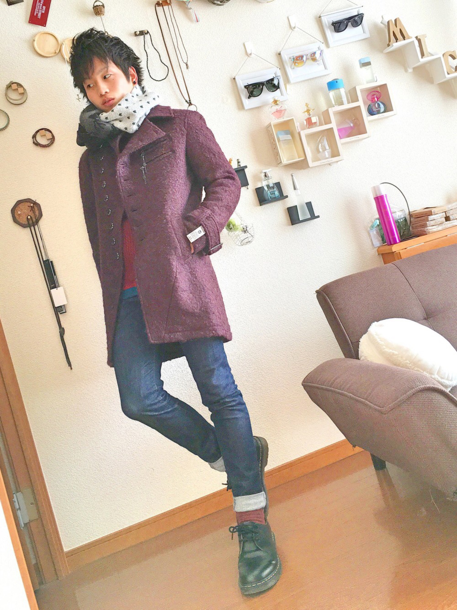 SHAREEF（シャリーフ）の「LOOP MELTON SOUTIEN COLLAR COAT