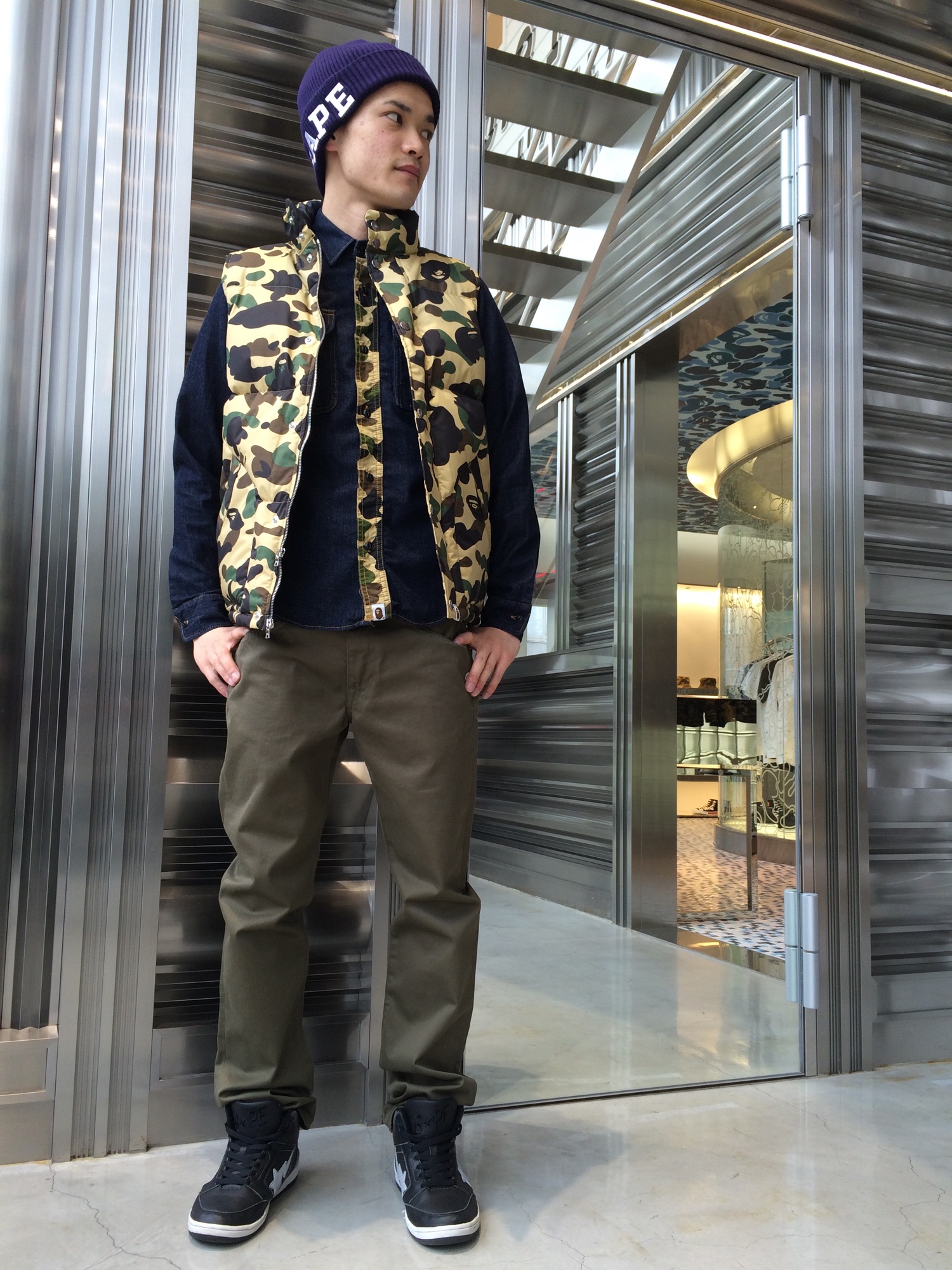 【A BATHING APE】アベイシングエイプ　ジャンパー　ベビー　90 A BATHING APE】アベイシングエイプジャンパーベビー90