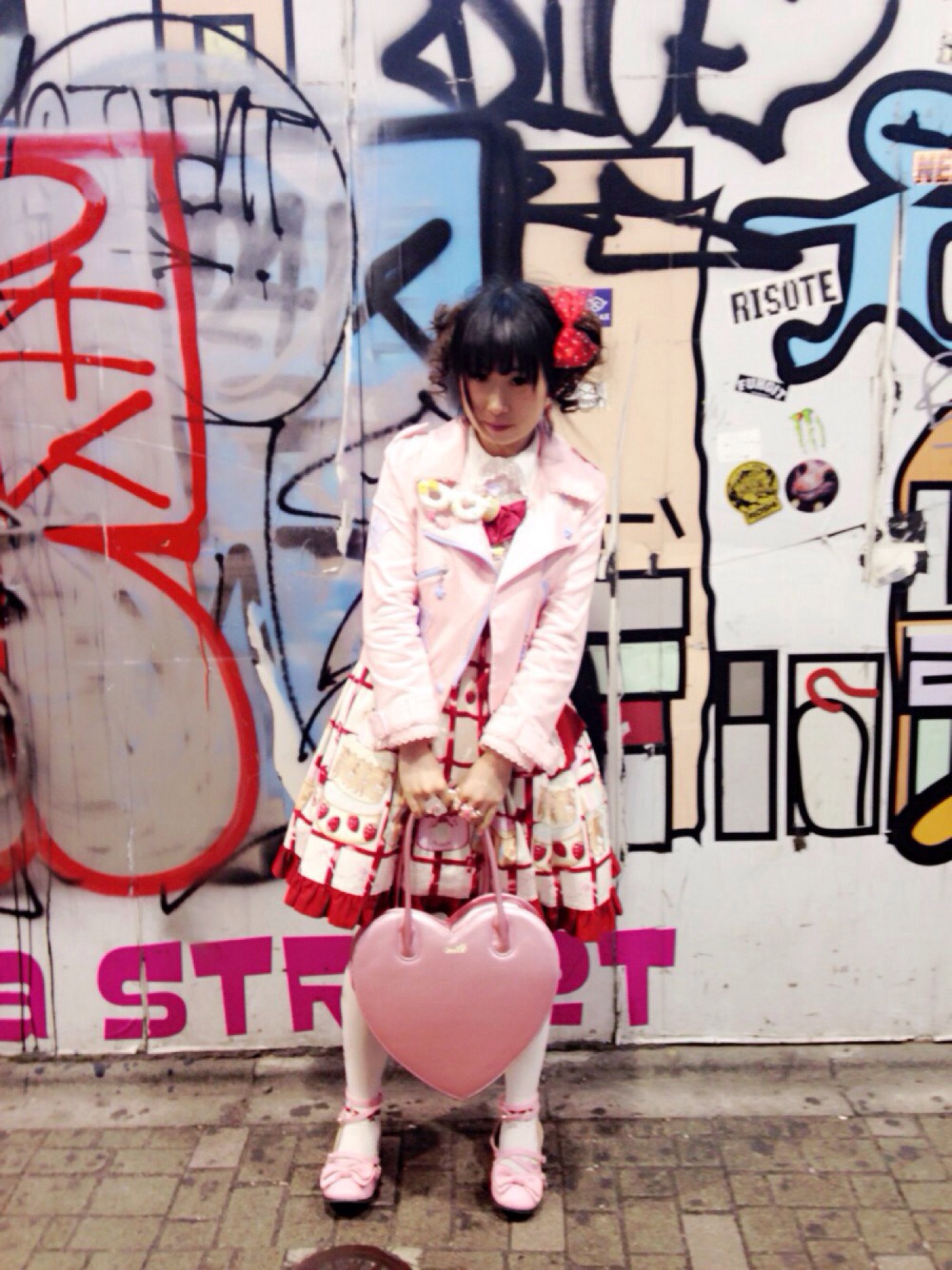 Angelic Prettyのライダースジャケットを使った人気ファッション