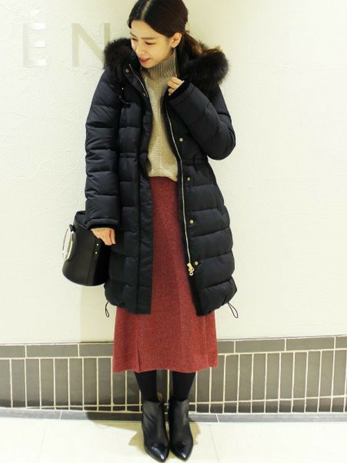 IENA（イエナ）の「P/タフタ ロングダウンコート◇（ダウンジャケット