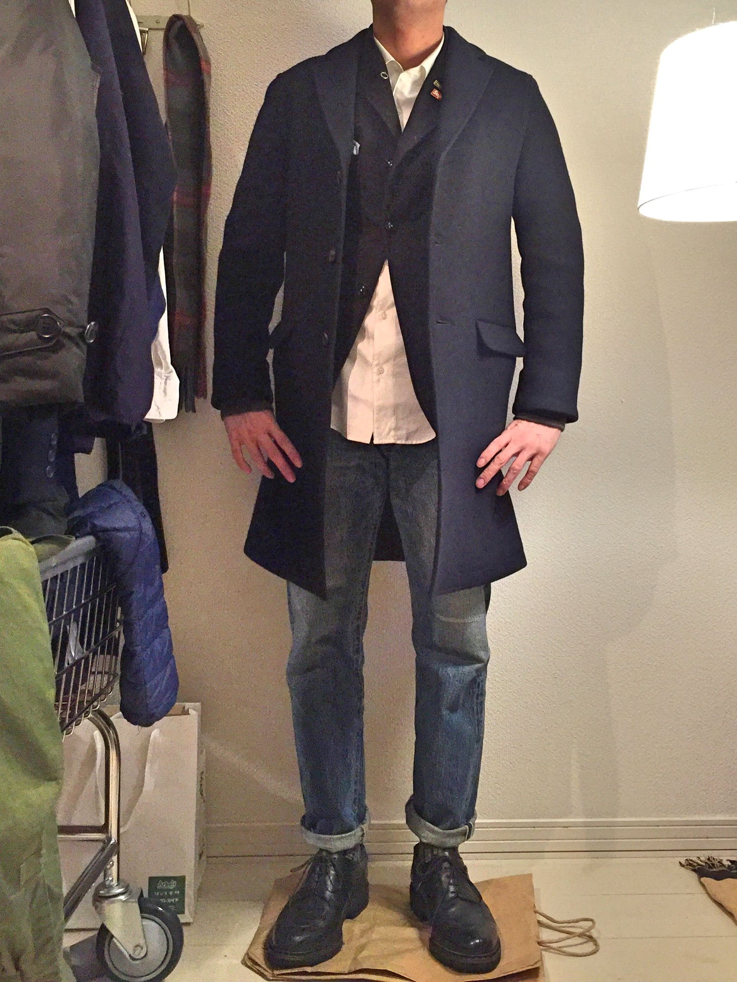 filmelange チェスターコート FilMelangeのチェスターコートを使った人気ファッション