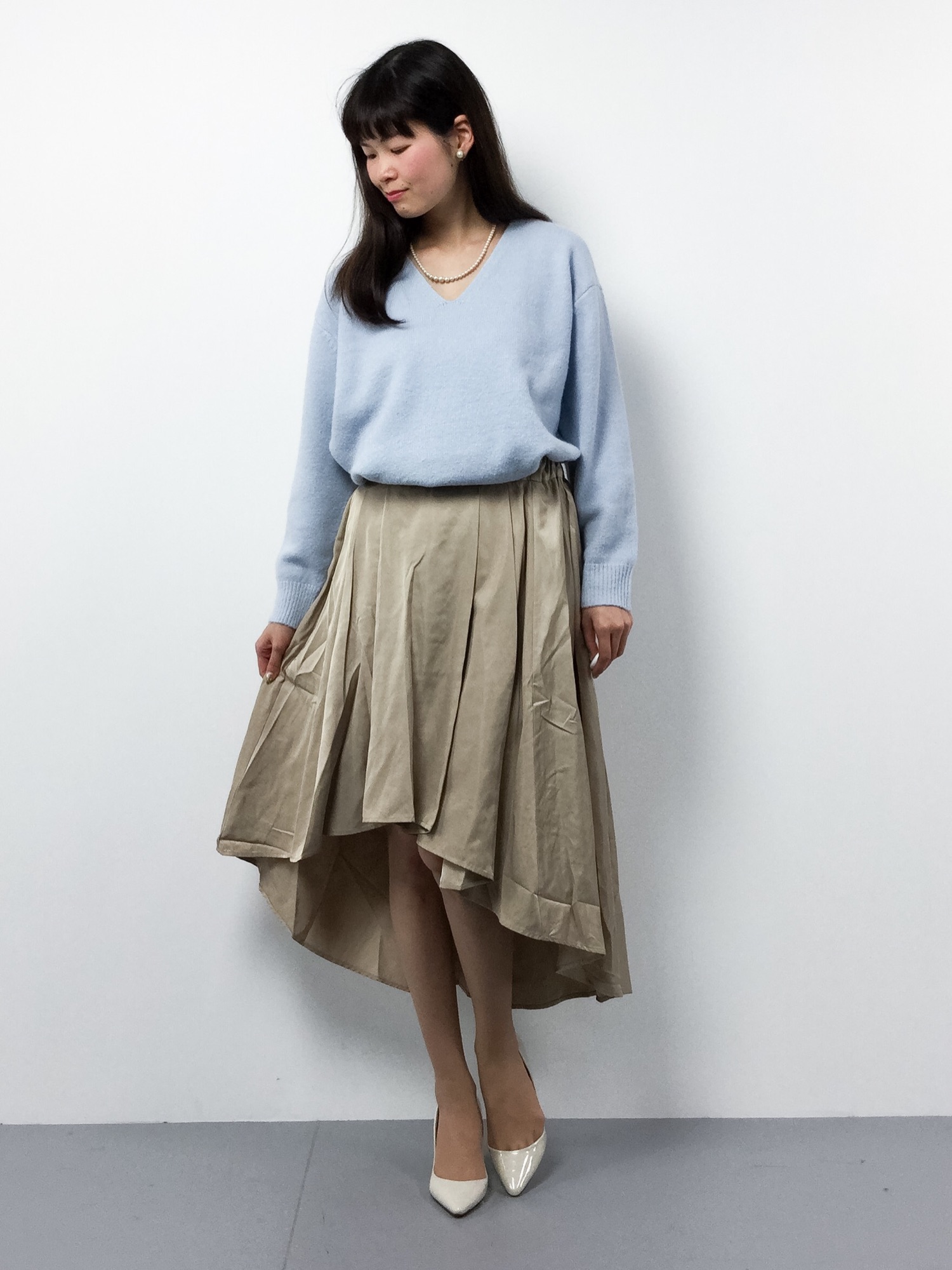 eimy istoire tail cut design skirt - ロングスカート