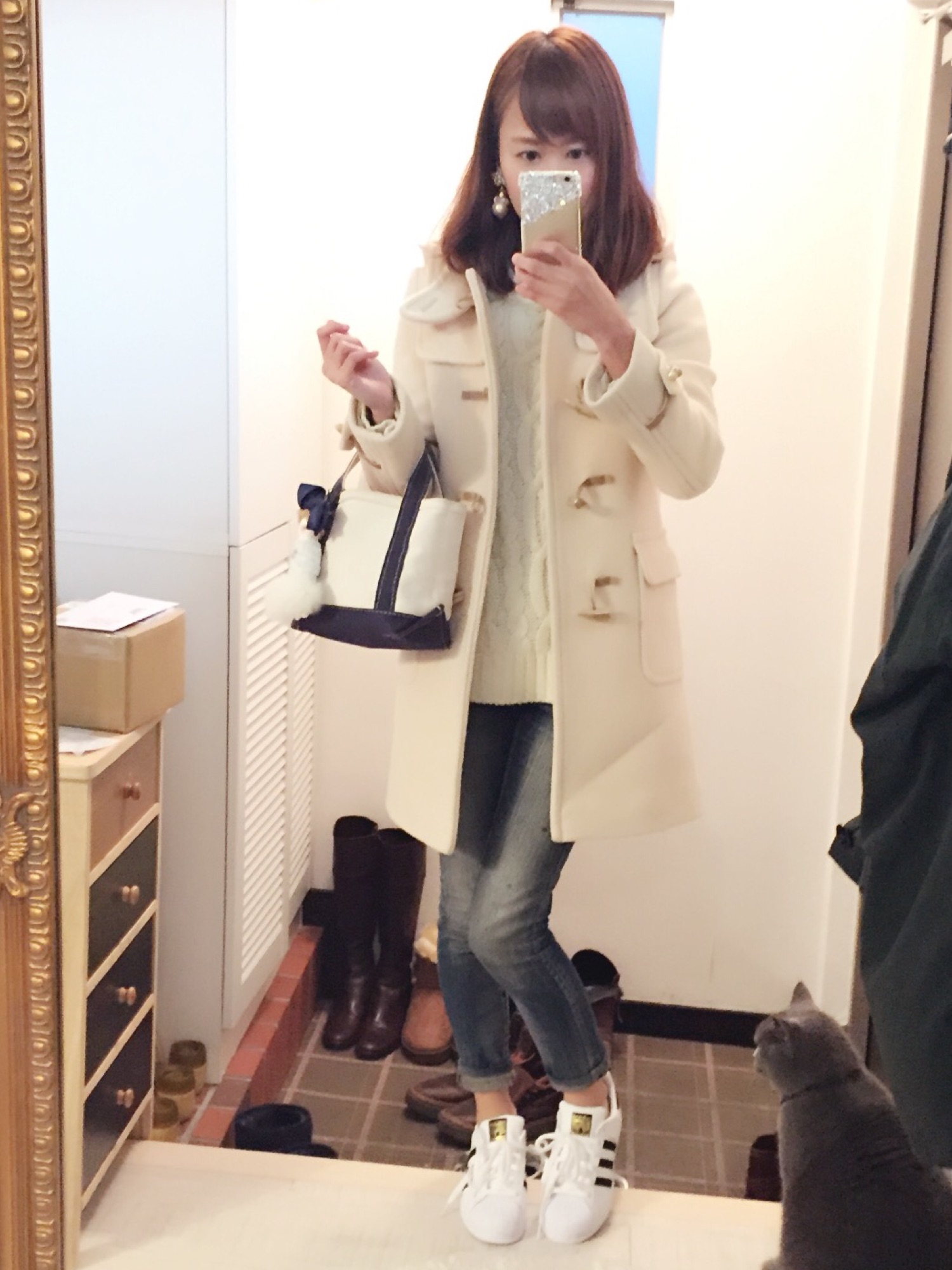 【新品タグ付き】BEAUTY&YOUTH パイルメルトンミドルダッフルコートＬ BEAUTY&YOUTH UNITED ARROWS（ビューティーアンドユース