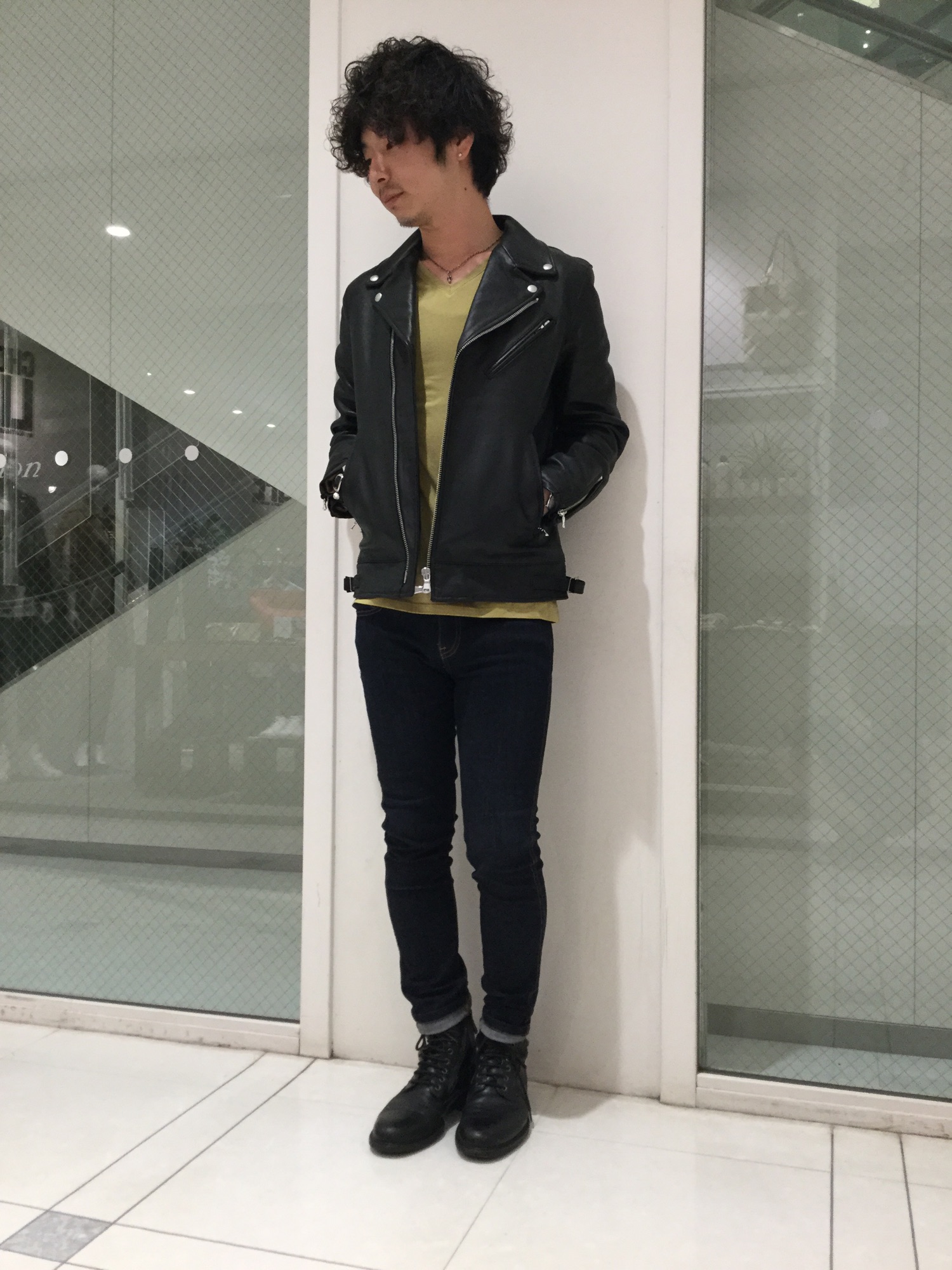 ほぼ新品　KATHARINE HAMNETT LONDON ライダースジャケット キャサリンハムネットロンドン メンズL ダブルライダース