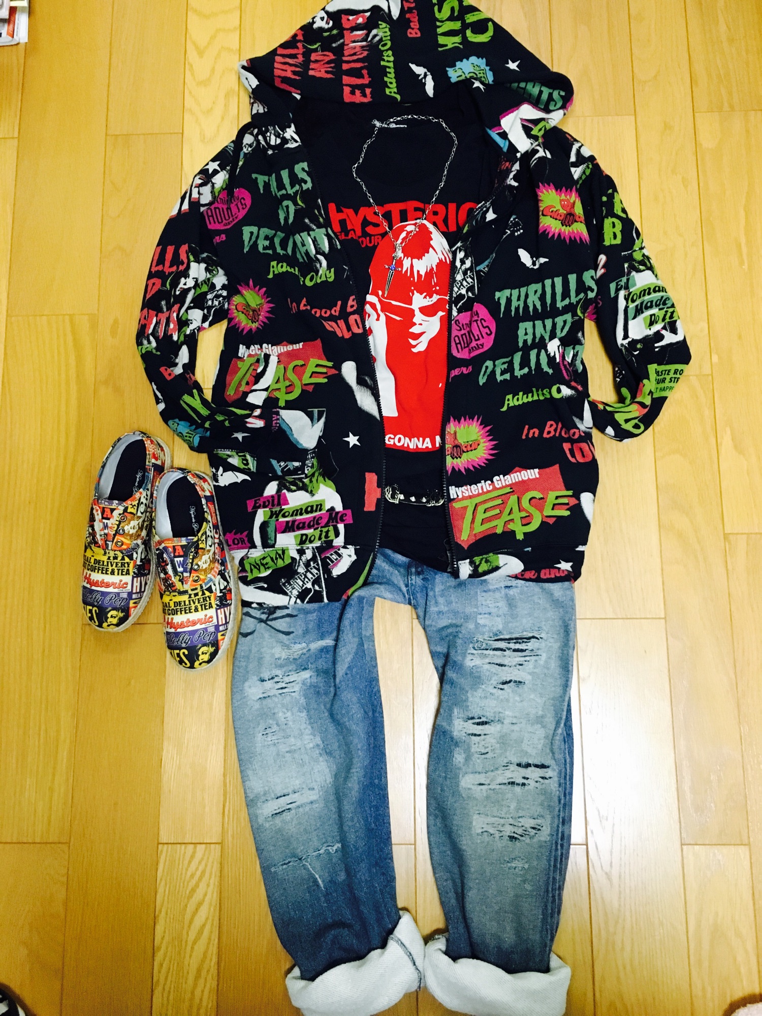 HYSTERIC GLAMOUR（ヒステリックグラマー）の「HOLY ROCK総柄 PK ...