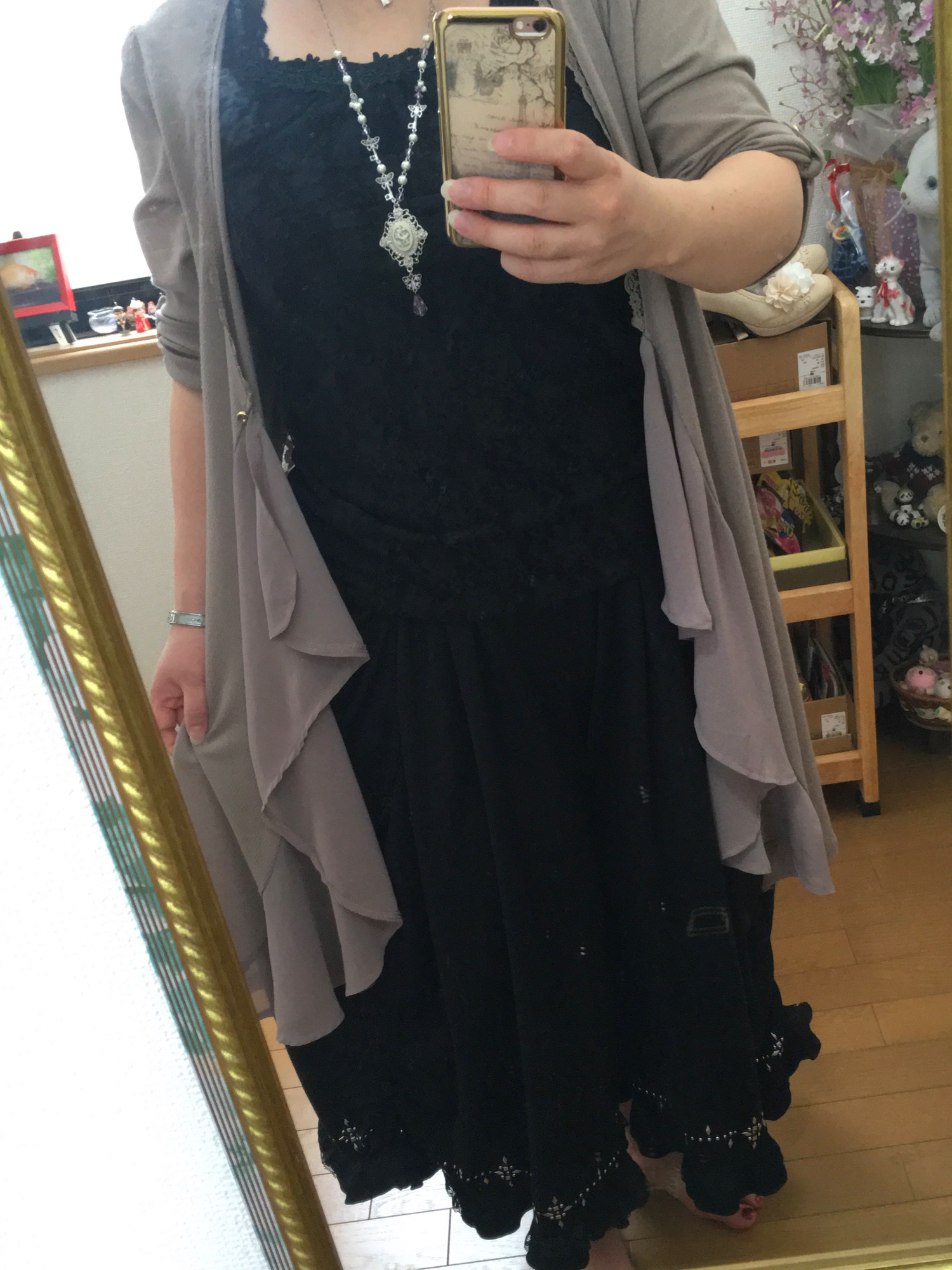 axes femme（アクシーズファム）の「蝶×鍵カメオネックレス 