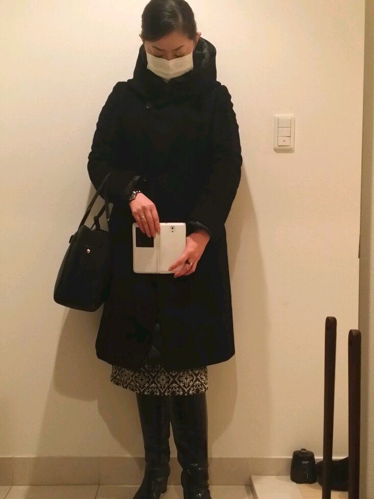 ロペ　アンゴラ混　ビックカラーコート　4way　ダウンライナー　リバーシブル　L ロペ アンゴラ混 ビックカラーコート 4way ダウンライナー