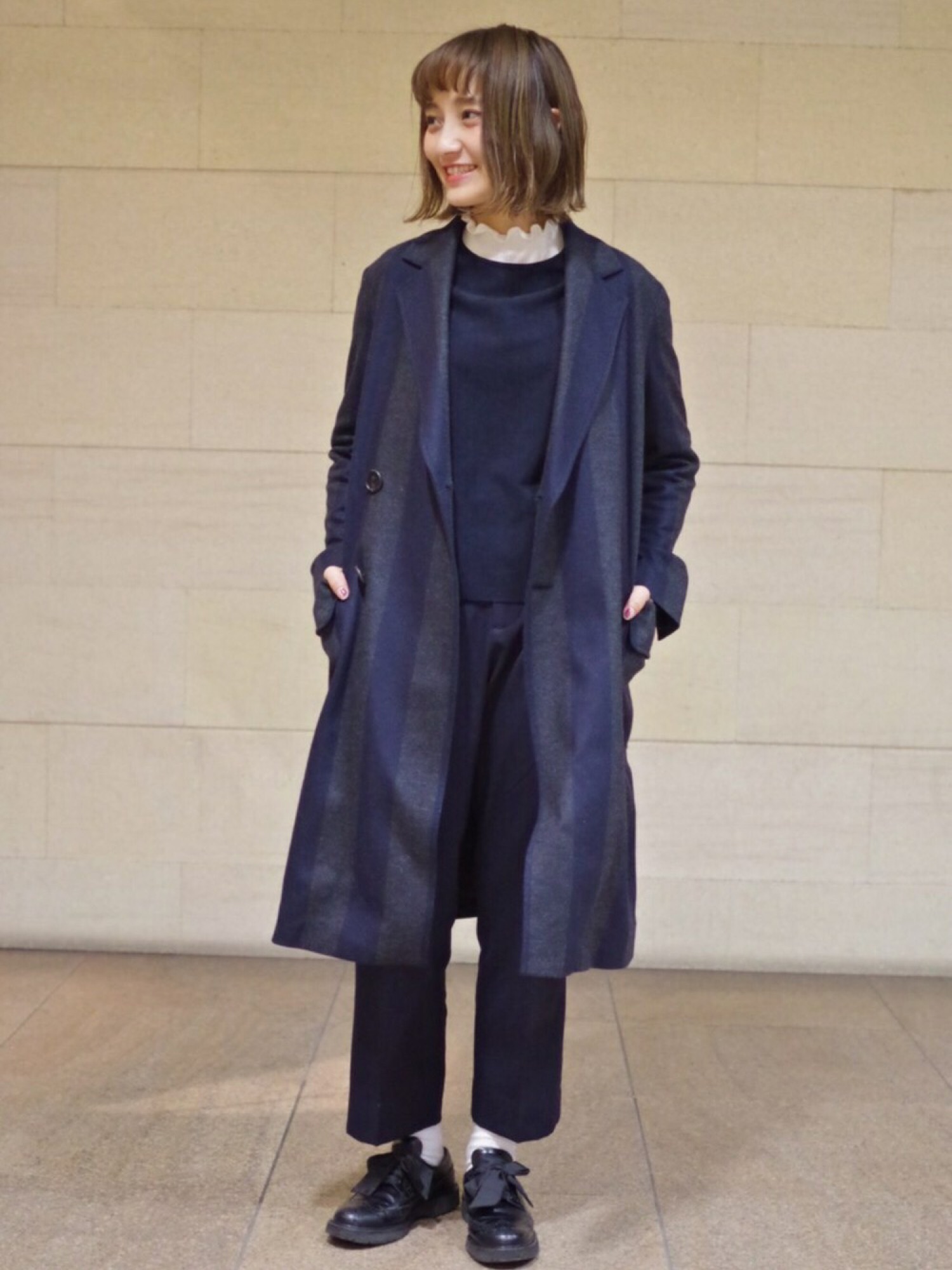 （oshare87）beautiful peopleチェスターコート beautiful peopleのチェスターコートを使った人気ファッション