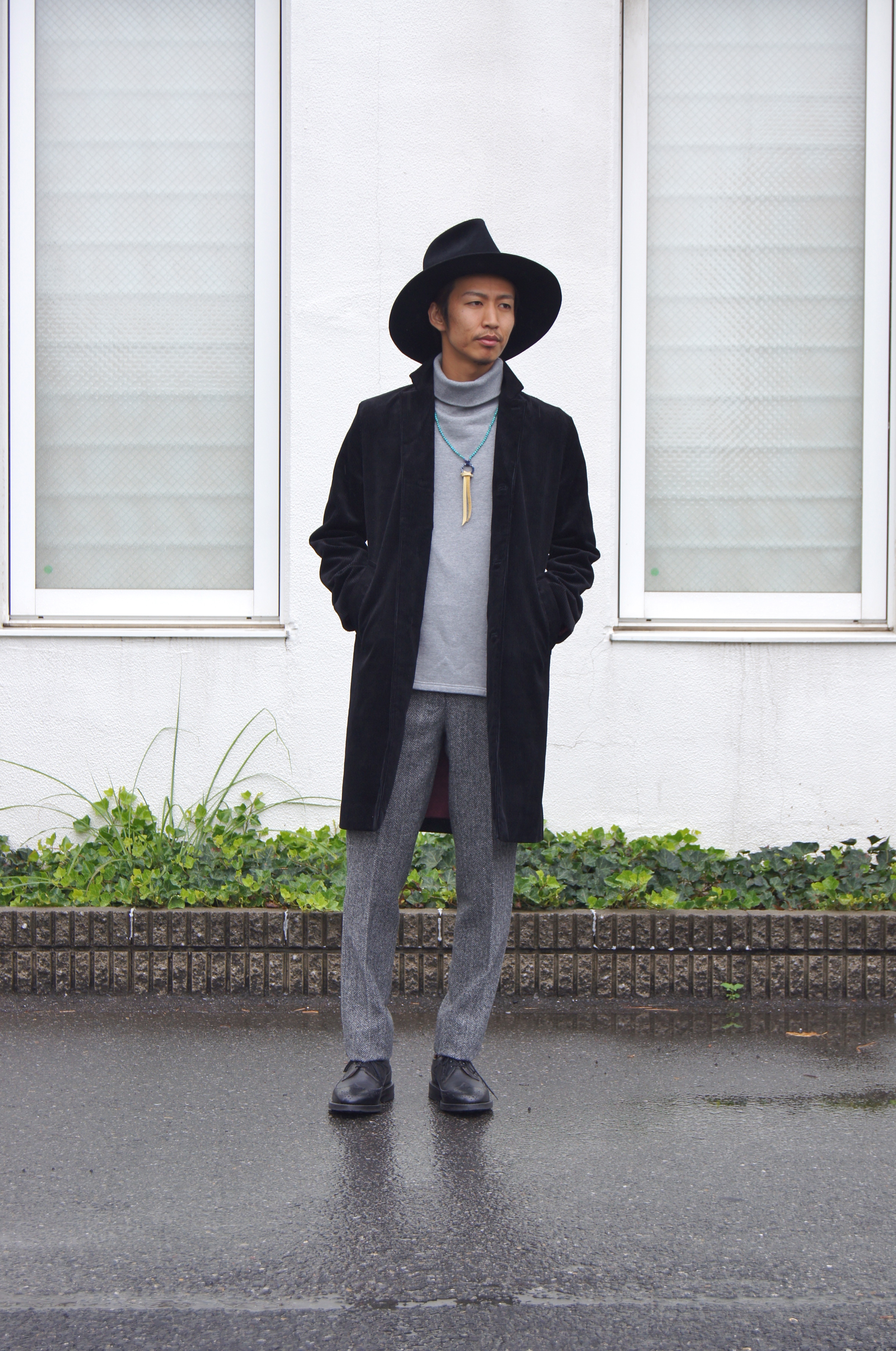 NAISSANCEのチェスターコートを使った人気ファッションコーディネート