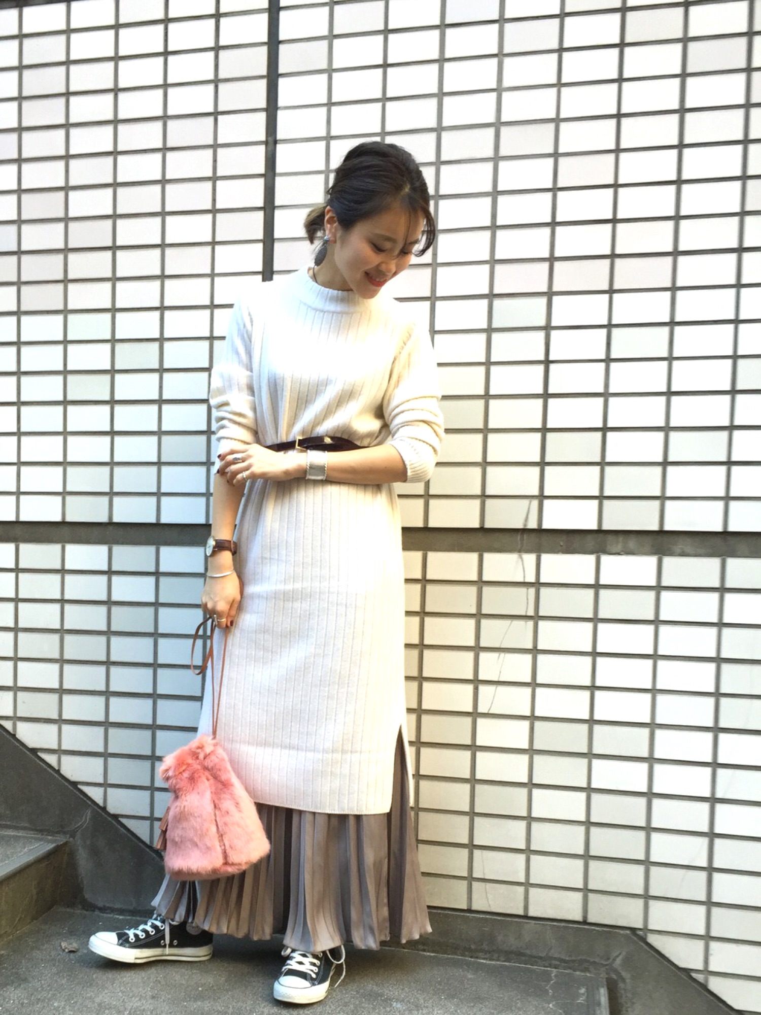 【ユナイテッドアローズ】サテン フレアパンツ　ネイビー　プリーツ　スカートパンツ フレアパンツのおすすめ人気ランキング【レディース】 - UA