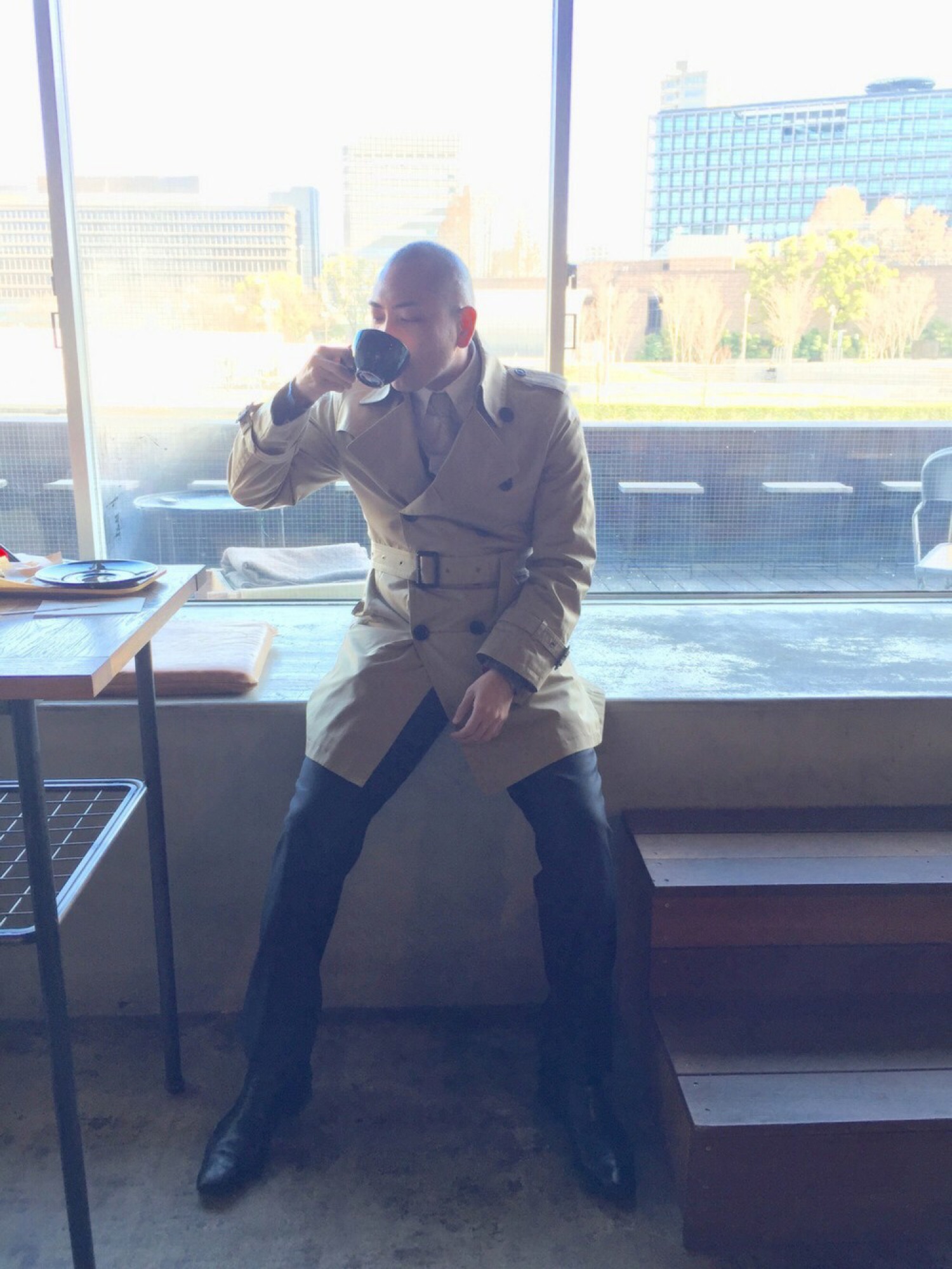 BURBERRY BLACK LABELのダウンジャケット/コート（ベージュ系）を使っ