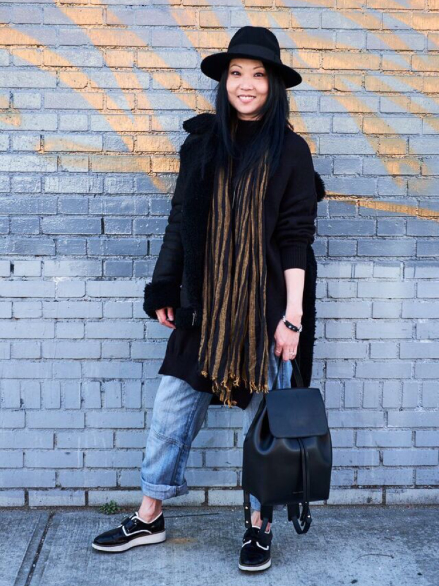 MANSUR GAVRIEL / マンサーガブリエル　バックパック　黒×黒 MANSUR GAVRIEL ブラック リュック マンサーガブリエル バックパック