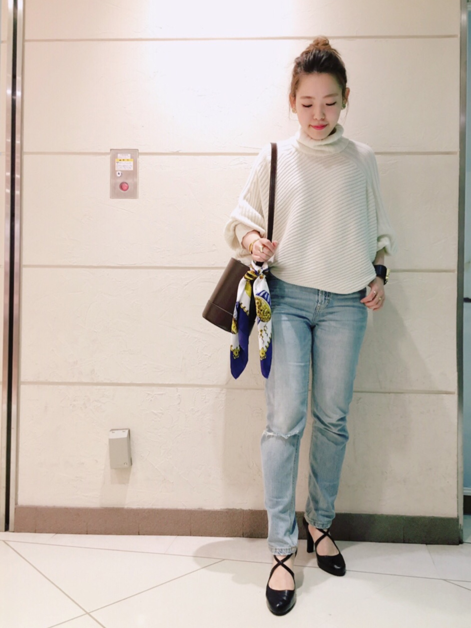 新品♡定価17600♡JILLSTUART ジャスティナタートルニット JILL STUART（ジルスチュアート）の「ジャスティナタートルニット