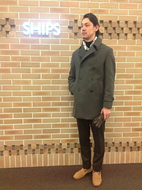 SHIPS（シップス）の「CARRARO: ウール/ナイロン ロング Pコート