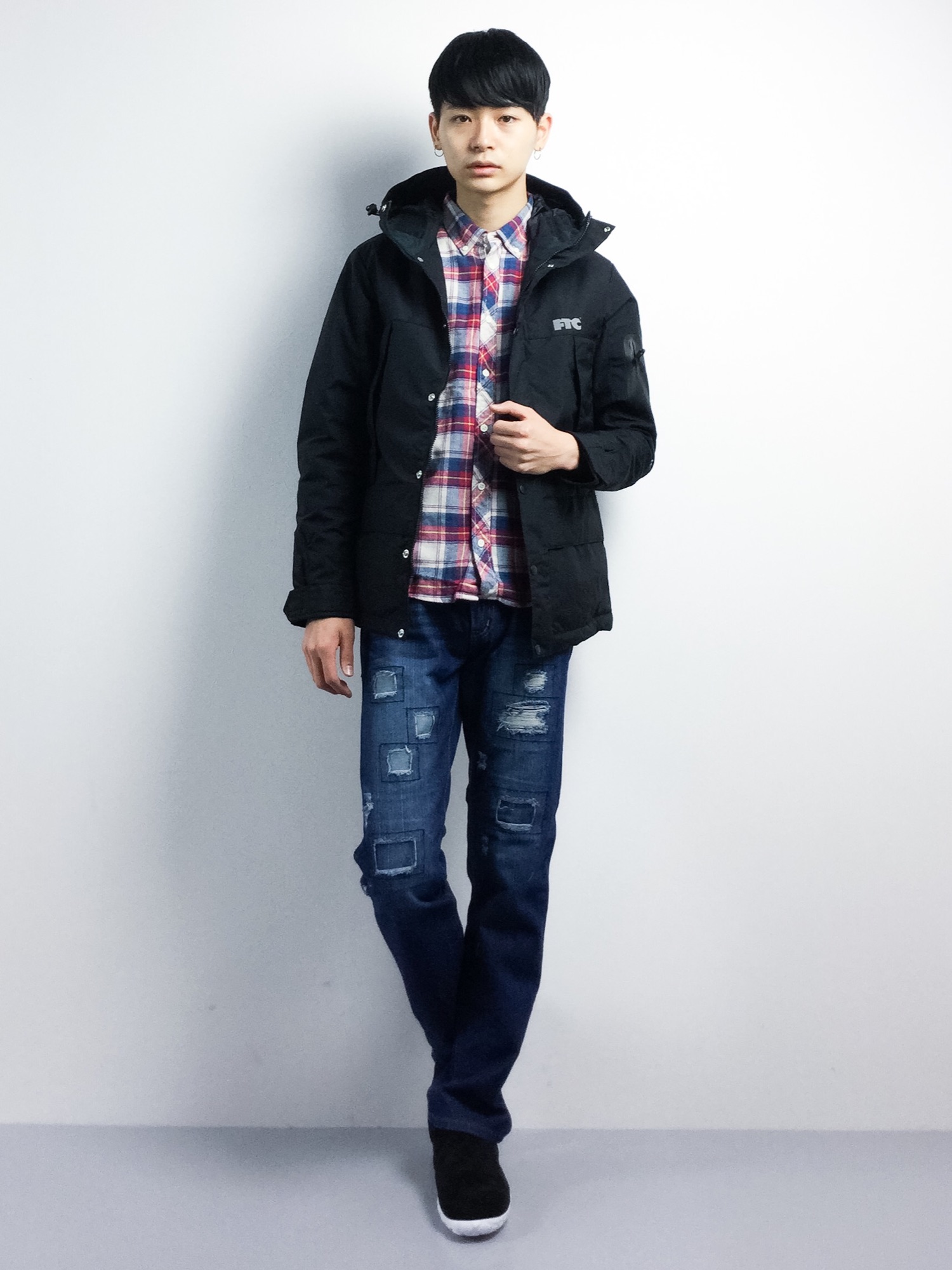 FTCのマウンテンパーカー（ブラック系）を使ったメンズ人気 