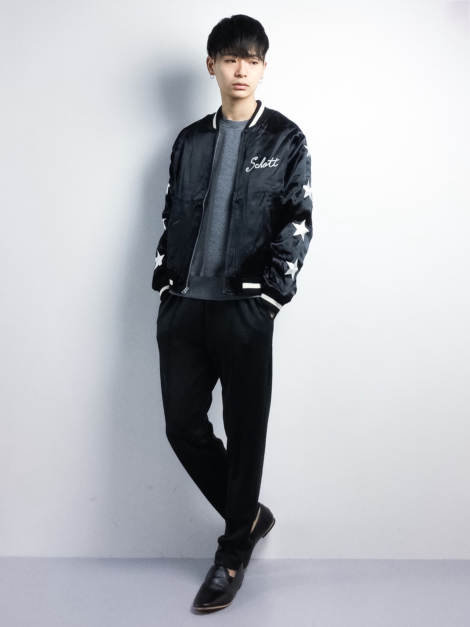 Schott サテンスカジャン Schott（ショット）の「Schott/ショット/SATIN SKA JKT SUPER STARS