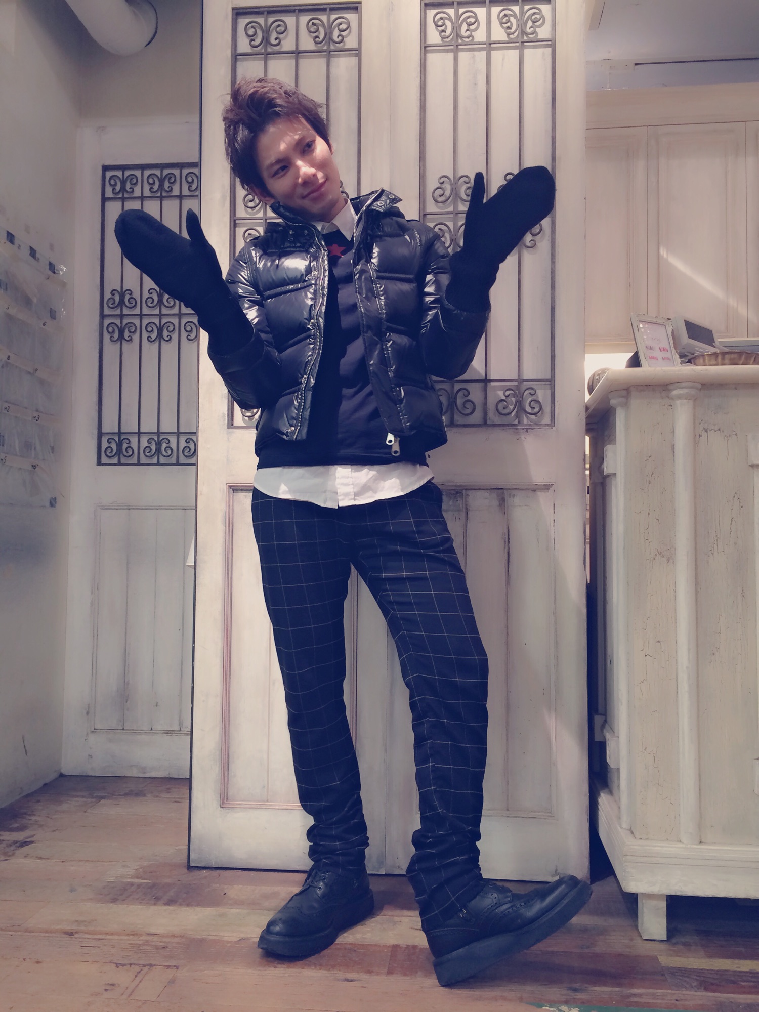 Dior hommeのダウンジャケット/コートを使った人気ファッション