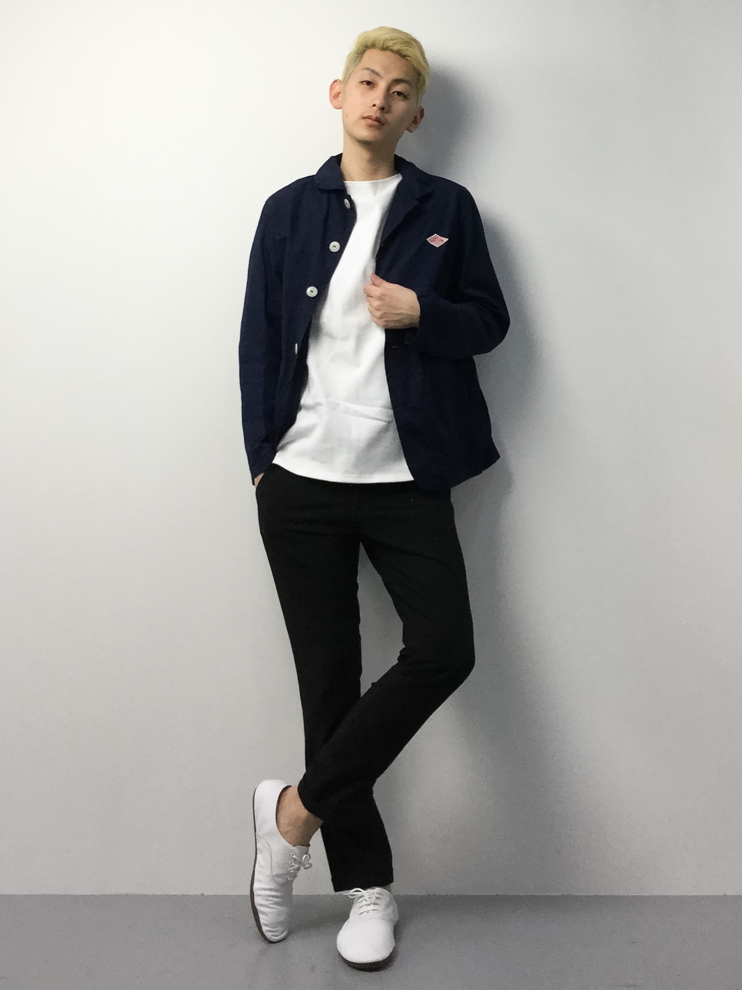 LOUNGE LIZARD（ラウンジリザード）の「HERRINGBONE 2WAY 9分丈