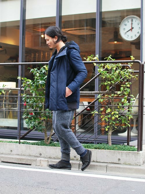 OURET（オーレット）の「WASHABLE NUBUCK LEATHER HOODED DOWN JACKET 