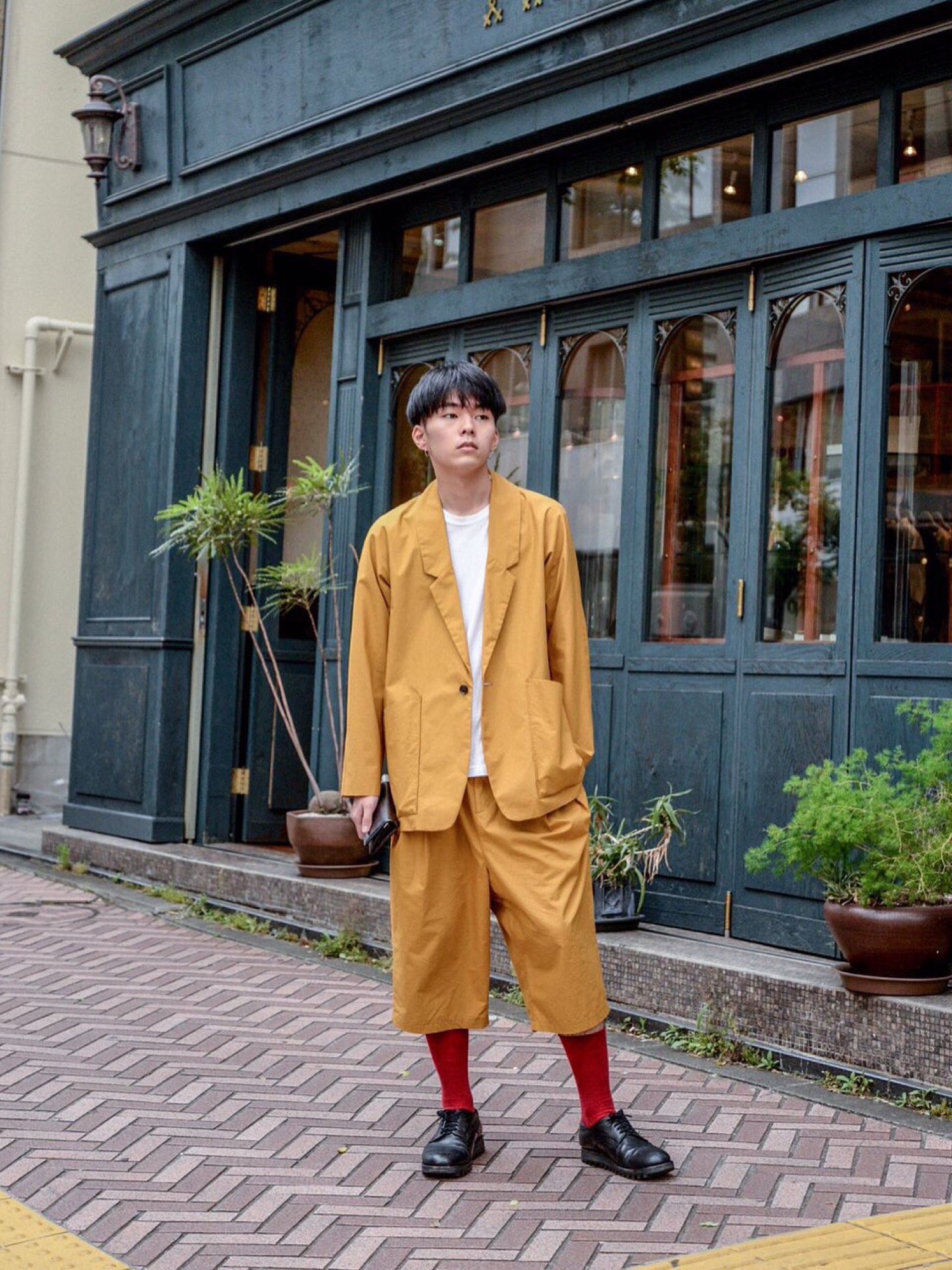 Edwina Horlのセットアップを使ったメンズ人気ファッション