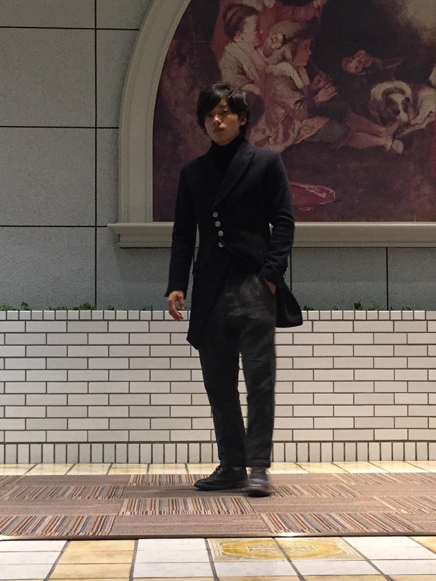 Vivienne Westwoodのチェスターコート（ブルー系）を使った人気