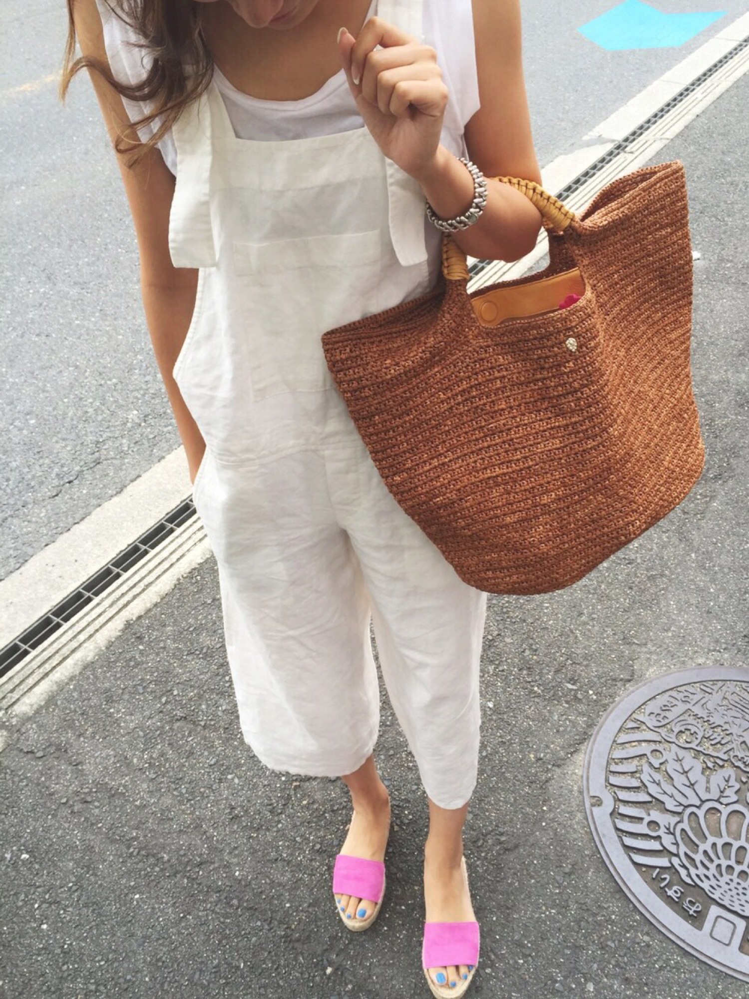 HELEN KAMINSKI ブラウン トートバッグ レザー　カゴ 20160627225718956.jpg