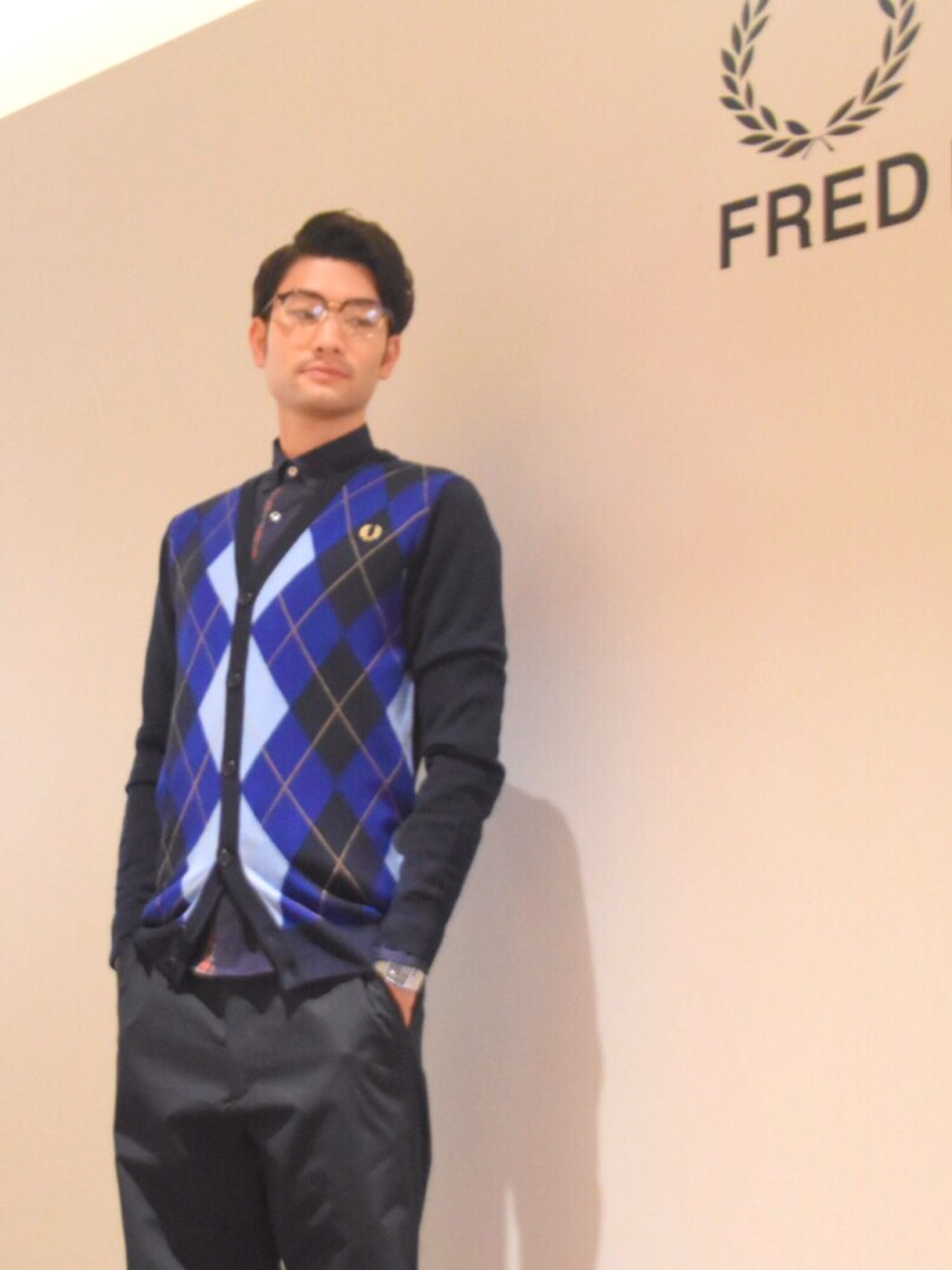 FRED PERRY（フレッドペリー）の「Argyle Cardigan（カーディガン