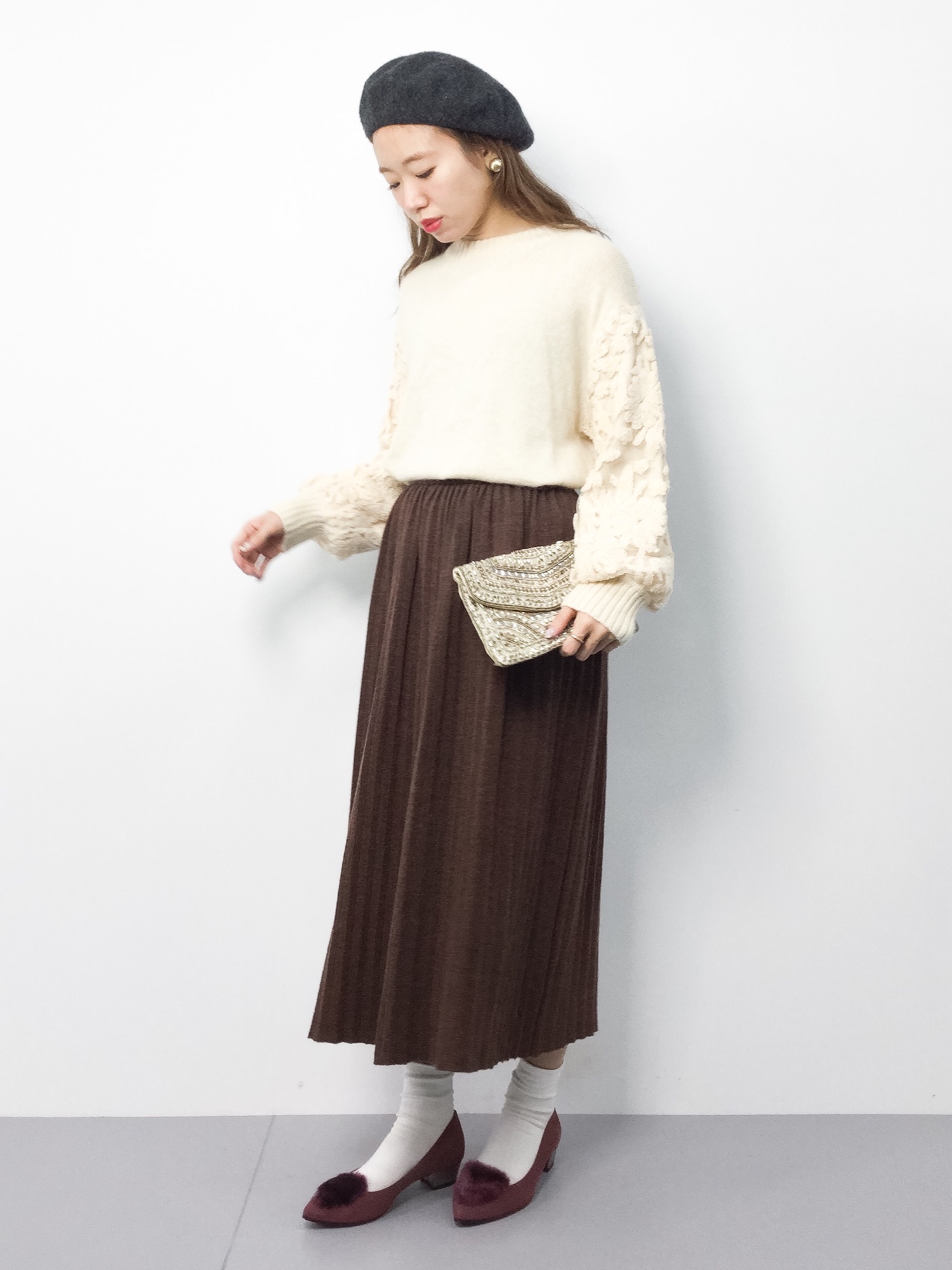 今期☆ROSSO レース刺繍KNITプルオーバー URBAN RESEARCH ROSSO WOMEN（アーバンリサーチ ロッソ）の「ROSSO