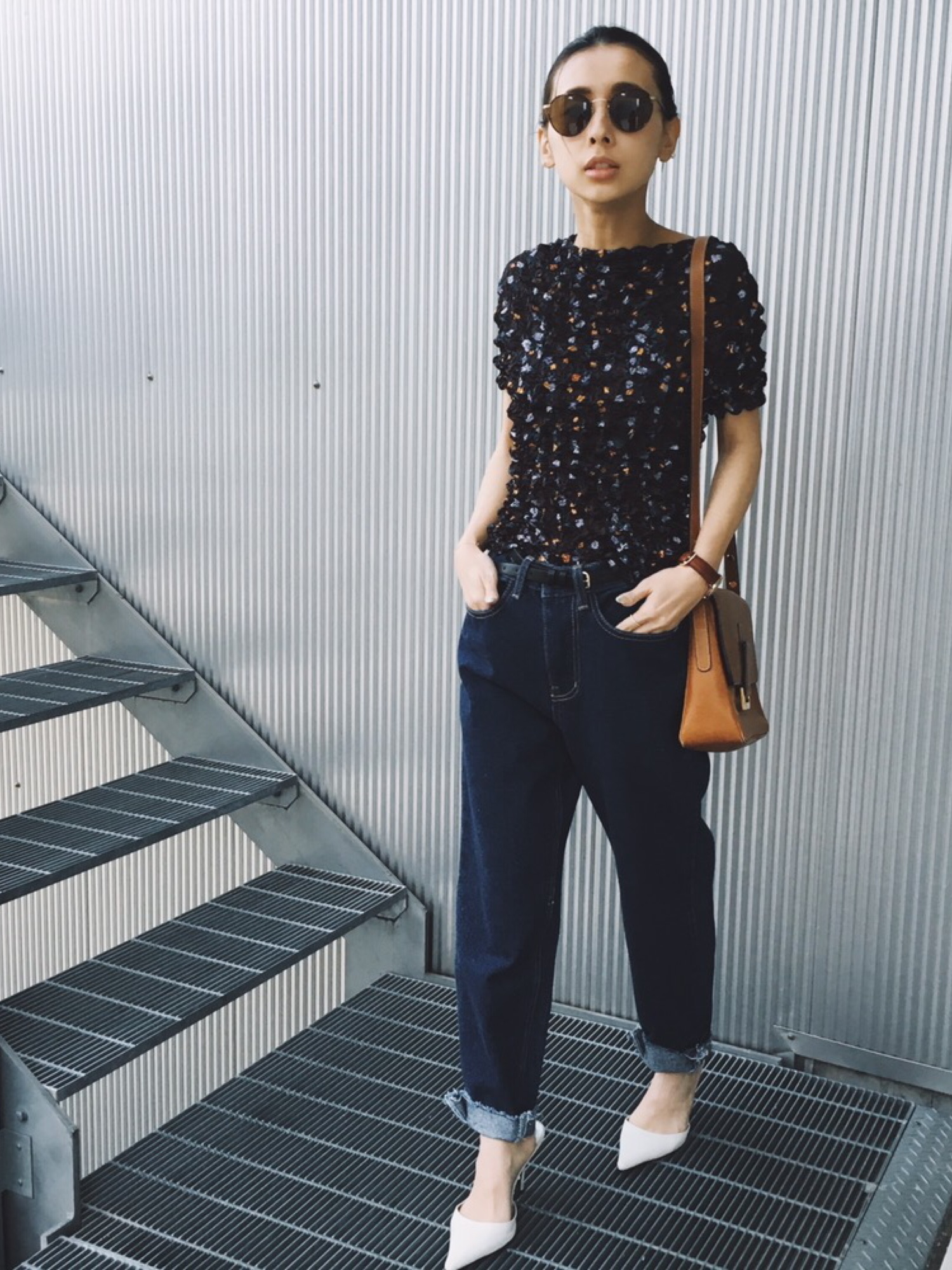 カットソー(半袖/袖なし) ameri FLORET POPCORN TOP Ameri（アメリ）の「FLORET POPCORN TOP（Tシャツ/カットソー）」 - WEAR