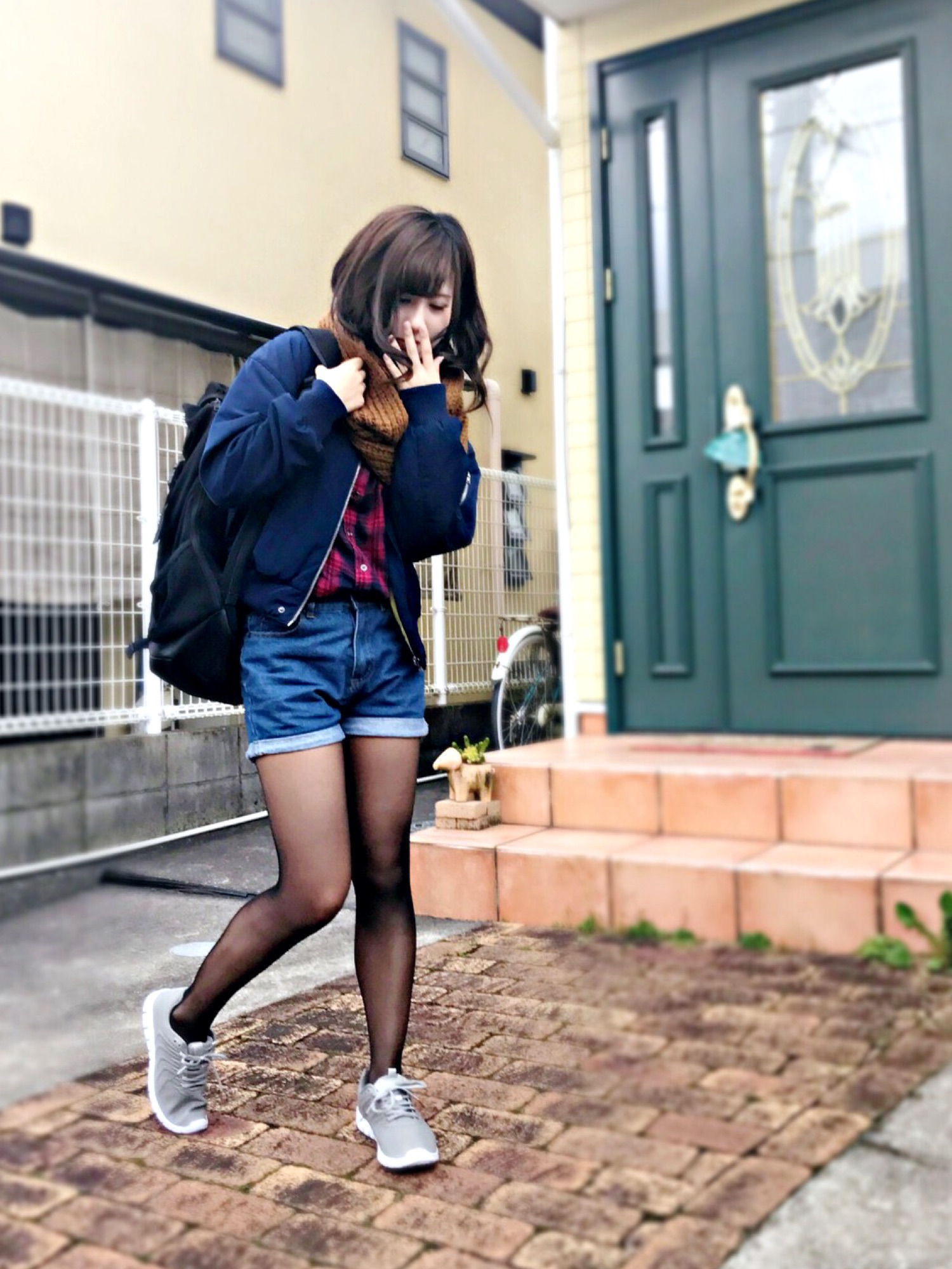 GU（ジーユー）の「（GU）チェックシャツ（ドルマンスリーブ