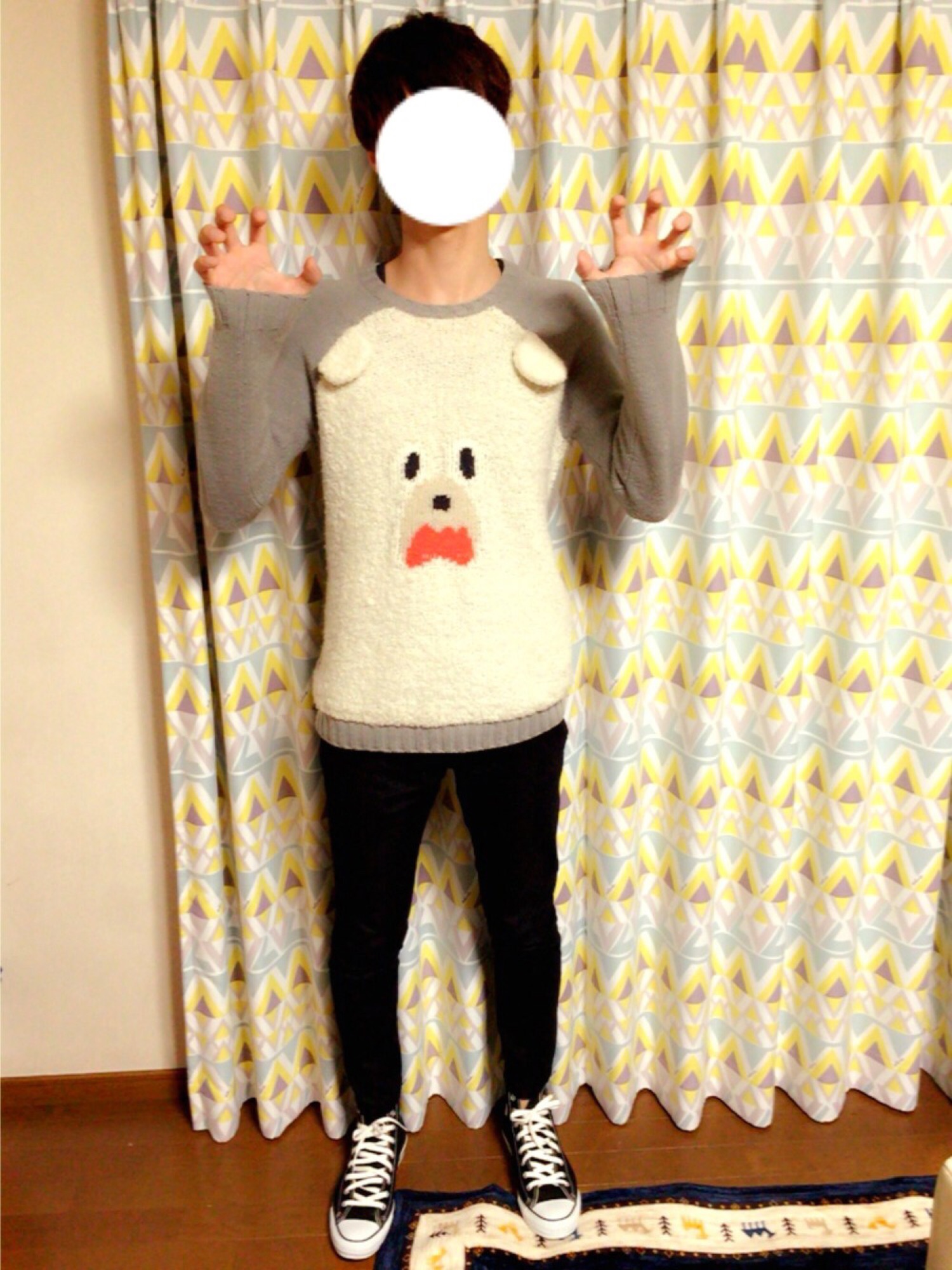 ねねっと ○ くま にっと Ne-net ネネット ニット セーター クマ アウトレット ストア