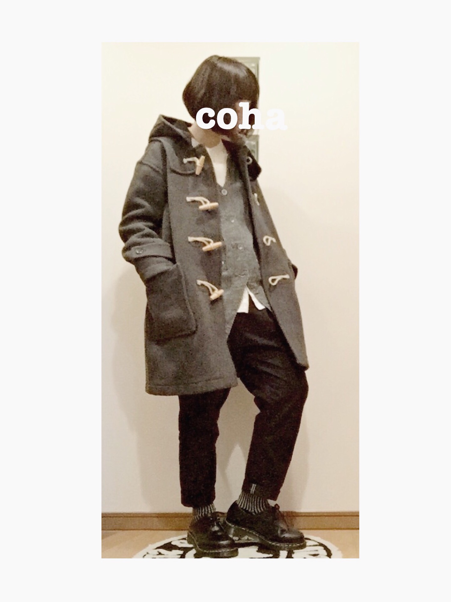 ダッフルコートを使った「KAPITAL」の人気ファッションコーディネート