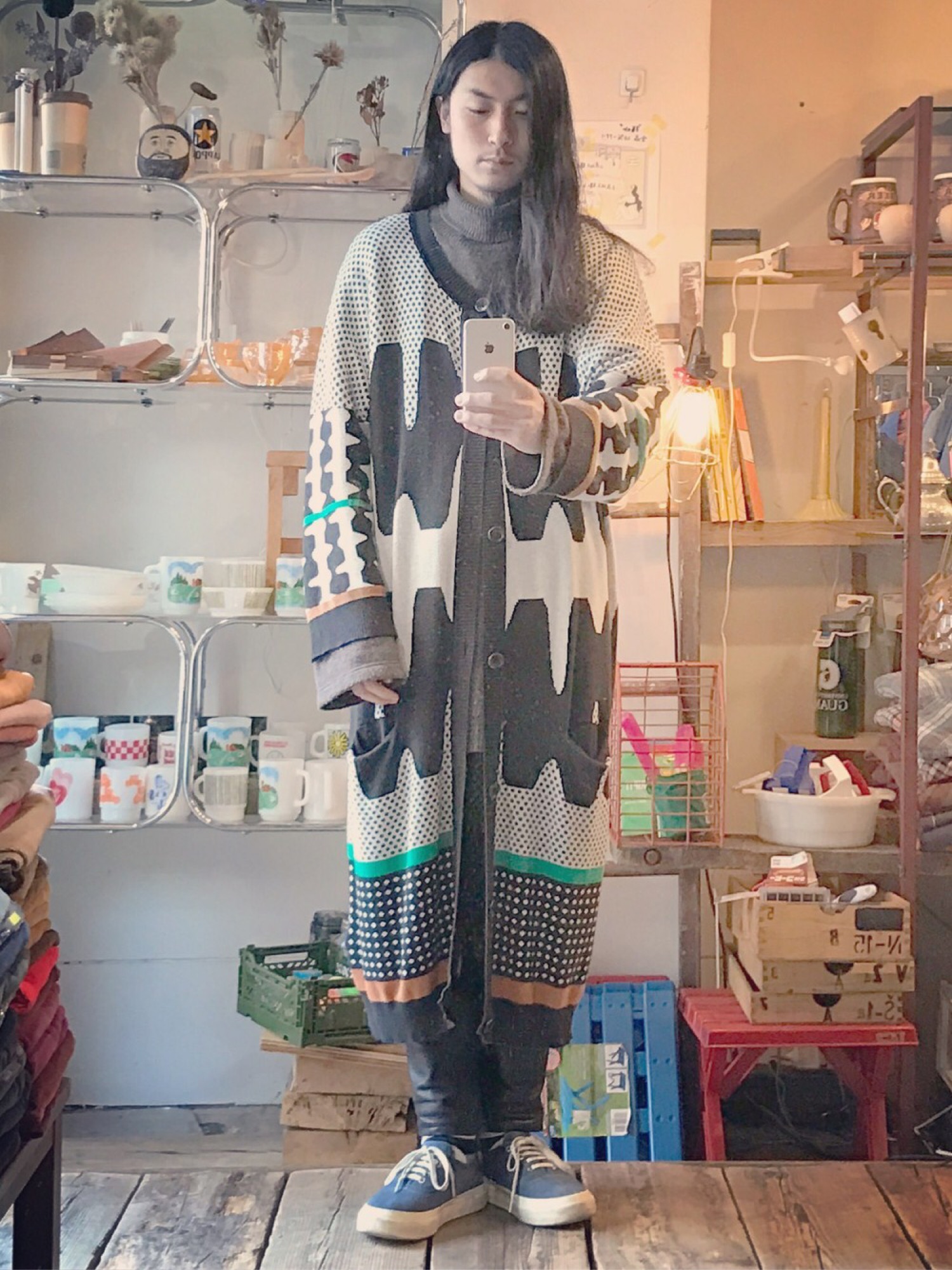 HENRIK VIBSKOV ロングカーディガン HENRIK VIBSKOV/ヘンリックビブスコフ Harmonizer ロング
