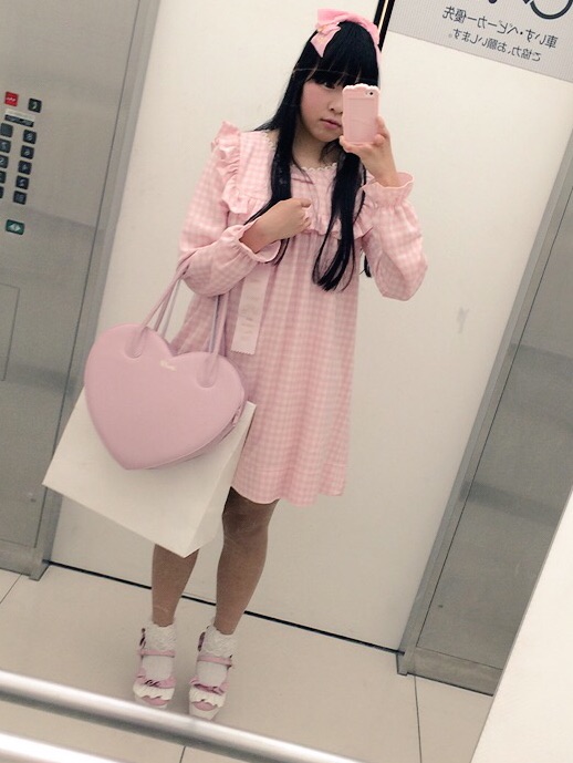 katie ギンガム ドールワンピ katie ギンガムセーラーワンピース